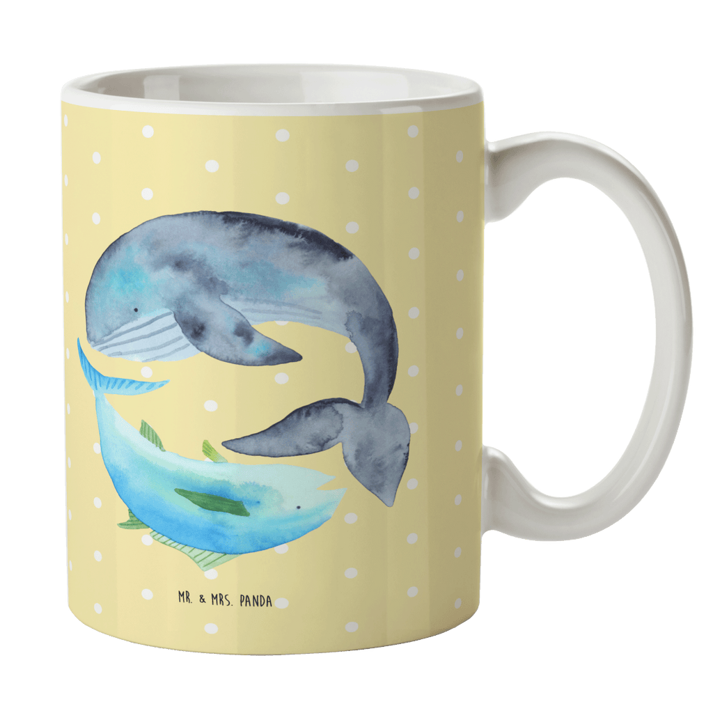 Tasse Walfisch & Thunfisch Wal, Wahl, Tunfisch, Wortwitz lustig, Spruch lustig, Flachwitz, Witz, Spruch des Tages, Flachwitz Geschenk   Becher, Kaffeetasse, Kaffeebecher, Tee, Frühstück, Büro  süße Tiermotive, gute Laune, lustige Sprüche, Tiere