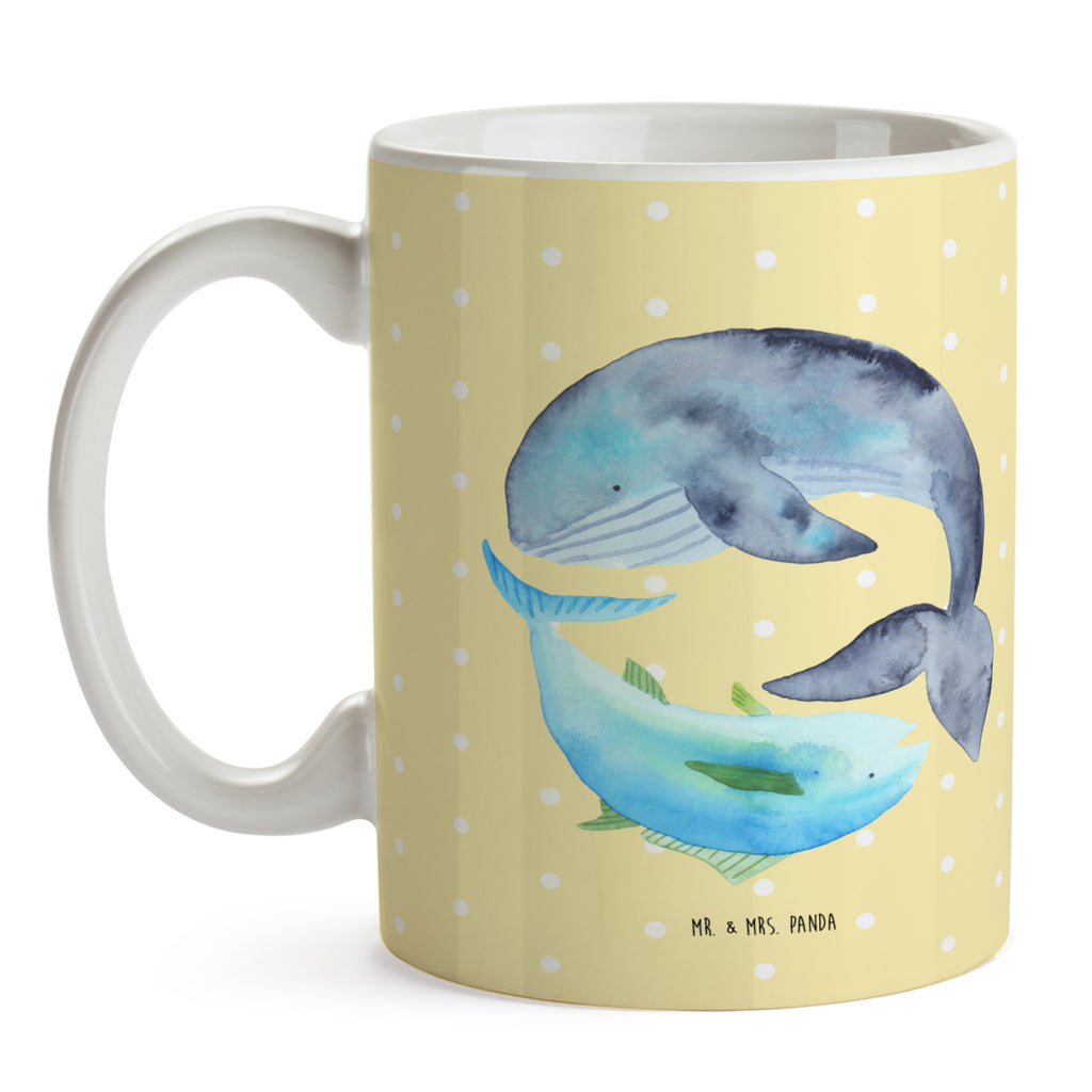 Tasse Walfisch & Thunfisch Wal, Wahl, Tunfisch, Wortwitz lustig, Spruch lustig, Flachwitz, Witz, Spruch des Tages, Flachwitz Geschenk   Becher, Kaffeetasse, Kaffeebecher, Tee, Frühstück, Büro  süße Tiermotive, gute Laune, lustige Sprüche, Tiere