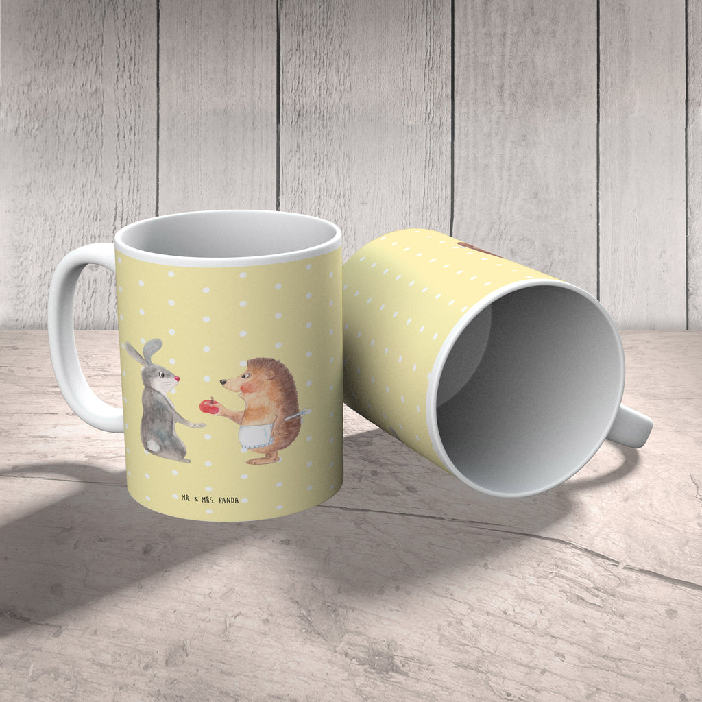 Tasse Liebe ist nie ohne Schmerz Igel und Hase, Igel, Hase, Liebe Spruch, Liebeskummer Geschenk, Herzschmerz, Trösten, Trennungsschmerz, Spruch romantisch Becher, Kaffeetasse, Kaffeebecher, Tee, Frühstück, Büro  süße Tiermotive, gute Laune, lustige Sprüche, Tiere