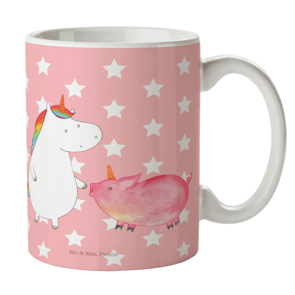 Tasse Einhorn + Schweinhorn Einhörner, Unicorn, Einhorn, Freundschaft, Schweinhorn, Schwein, Freundin, Schweinchen Becher, Kaffeetasse, Kaffeebecher, Tee, Frühstück, Büro  Einhorn, Einhörner, Einhorn Deko, Pegasus, Unicorn