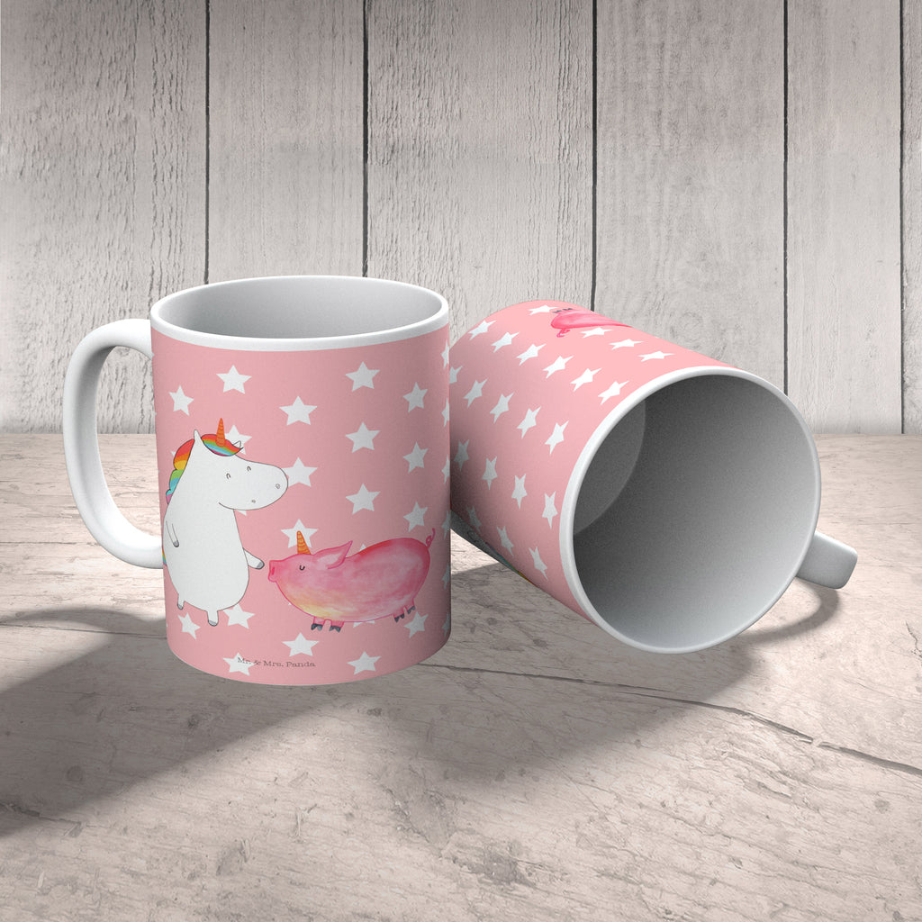 Tasse Einhorn + Schweinhorn Einhörner, Unicorn, Einhorn, Freundschaft, Schweinhorn, Schwein, Freundin, Schweinchen Becher, Kaffeetasse, Kaffeebecher, Tee, Frühstück, Büro  Einhorn, Einhörner, Einhorn Deko, Pegasus, Unicorn