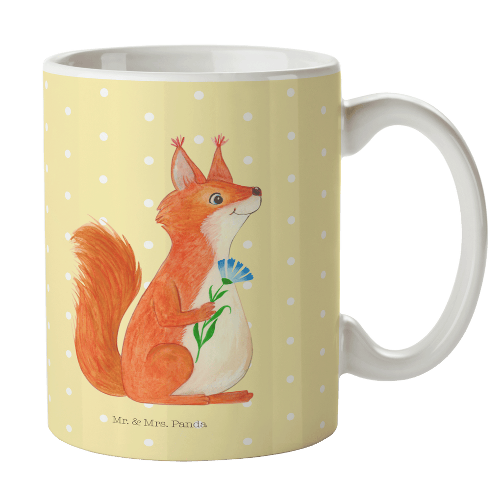 Tasse Eichhörnchen Blume Becher, Kaffeetasse, Kaffeebecher, Tee, Frühstück, Büro, süße Tiermotive, gute Laune, lustige Sprüche, Tiere, Eichhörnchen, Eichhorn, Spruch positiv, Lachen, Spaß, Motivation Sprüche, Motivation Bilder, glücklich Spruch, Spruch Deko