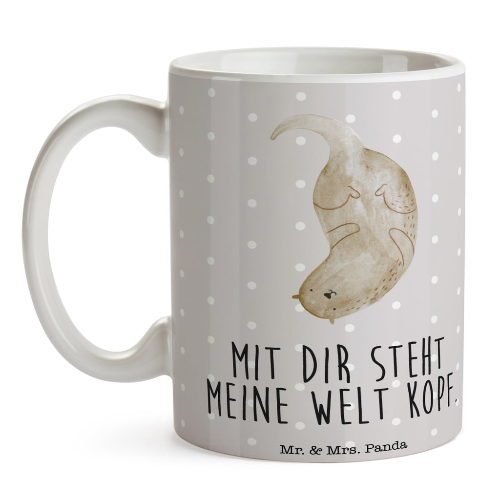 Tasse Otter kopfüber Otter Seeotter See Otter Becher, Kaffeetasse, Kaffeebecher, Tee, Frühstück, Büro  Otter,  Fischotter,  Seeotter