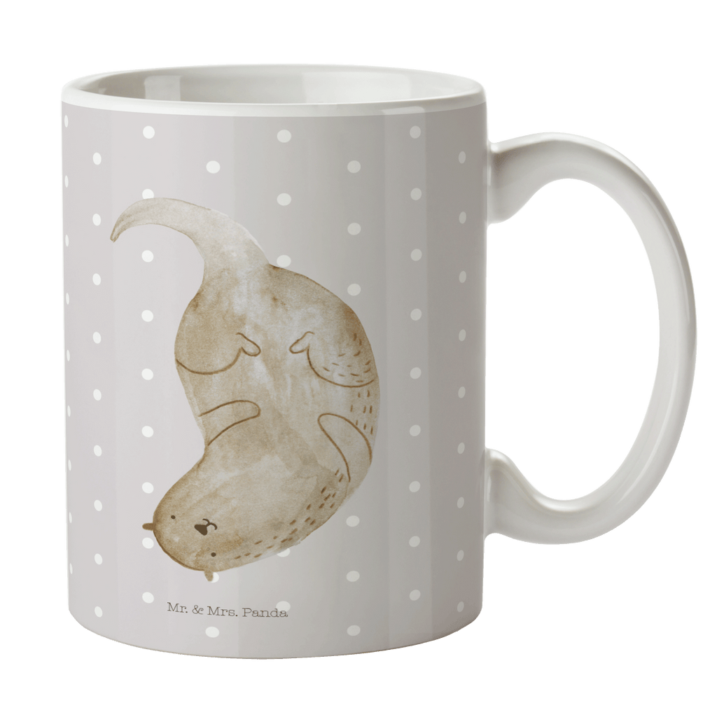 Tasse Otter kopfüber Otter Seeotter See Otter Becher, Kaffeetasse, Kaffeebecher, Tee, Frühstück, Büro  Otter,  Fischotter,  Seeotter