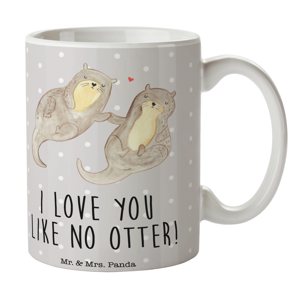 Tasse Otter händchenhaltend Otter Seeotter See Otter Becher, Kaffeetasse, Kaffeebecher, Tee, Frühstück, Büro  Otter,  Fischotter,  Seeotter