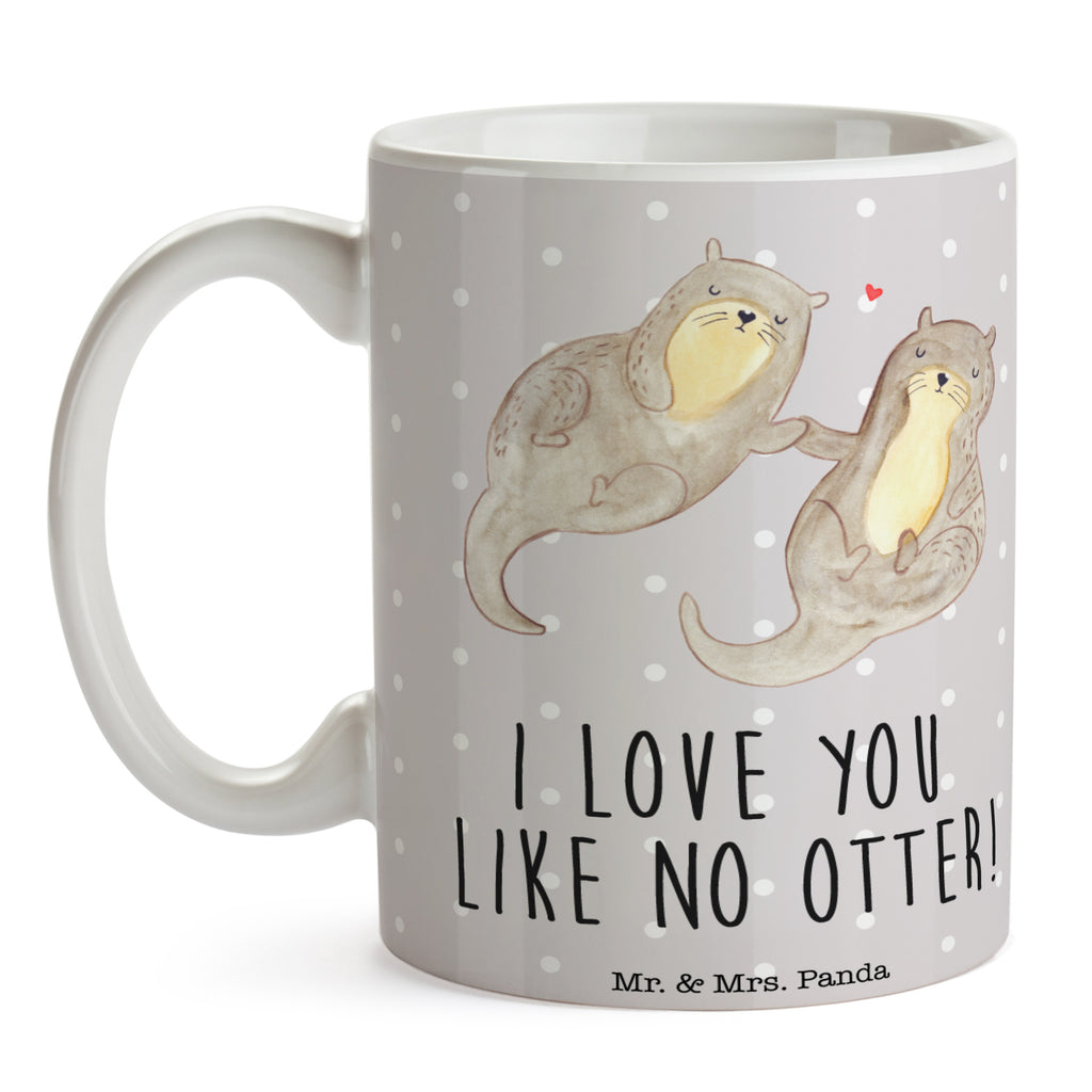Tasse Otter händchenhaltend Otter Seeotter See Otter Becher, Kaffeetasse, Kaffeebecher, Tee, Frühstück, Büro  Otter,  Fischotter,  Seeotter