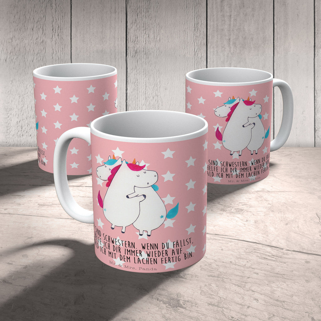 Tasse Einhörner Umarmen Einhorn, Einhörner, Unicorn, Freundinnen, Freundin, BFF, Schwester, Schwestern, Familie, Geschwister, Sister, Liebe  Becher, Kaffeetasse, Kaffeebecher, Tee, Frühstück, Büro  Einhorn, Einhörner, Einhorn Deko, Pegasus, Unicorn