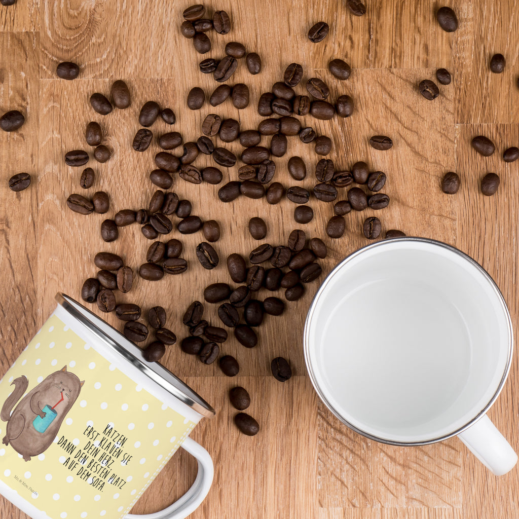 Camping Emaille Tasse Katze Dose Campingtasse, Trinkbecher, Metalltasse, Outdoor Tasse, Emaille Trinkbecher, Blechtasse Outdoor, Emaille Campingbecher, Edelstahl Trinkbecher, Metalltasse für Camping, Kaffee Blechtasse, Camping Tasse Metall, Katze, Katzenmotiv, Katzenfan, Katzendeko, Katzenfreund, Katzenliebhaber, Katzenprodukte, Katzenartikel, Katzenaccessoires, Katzensouvenirs, Katzenliebhaberprodukte, Katzenmotive, Katzen, Kater, Mietze, Cat, Cats, Katzenhalter, Katzenbesitzerin, Haustier, Futter, Katzenfutter