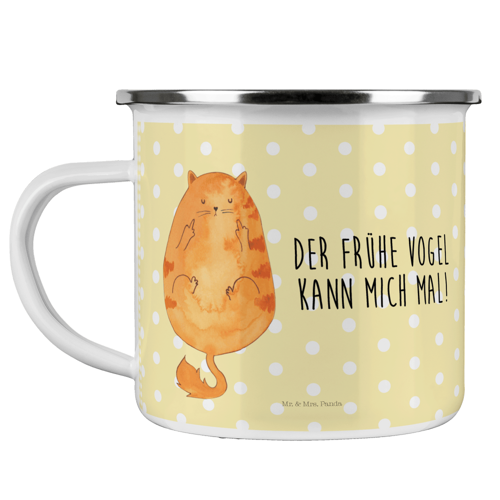 Camping Emaille Tasse Katze Frühaufsteher Campingtasse, Trinkbecher, Metalltasse, Outdoor Tasse, Emaille Trinkbecher, Blechtasse Outdoor, Emaille Campingbecher, Edelstahl Trinkbecher, Metalltasse für Camping, Kaffee Blechtasse, Camping Tasse Metall, Katze, Katzenmotiv, Katzenfan, Katzendeko, Katzenfreund, Katzenliebhaber, Katzenprodukte, Katzenartikel, Katzenaccessoires, Katzensouvenirs, Katzenliebhaberprodukte, Katzenmotive, Der frühe Vogel kann mich mal, Morgenmuffel, Frühaufsteher, Kaffee, Katzen, Kater, Mietze