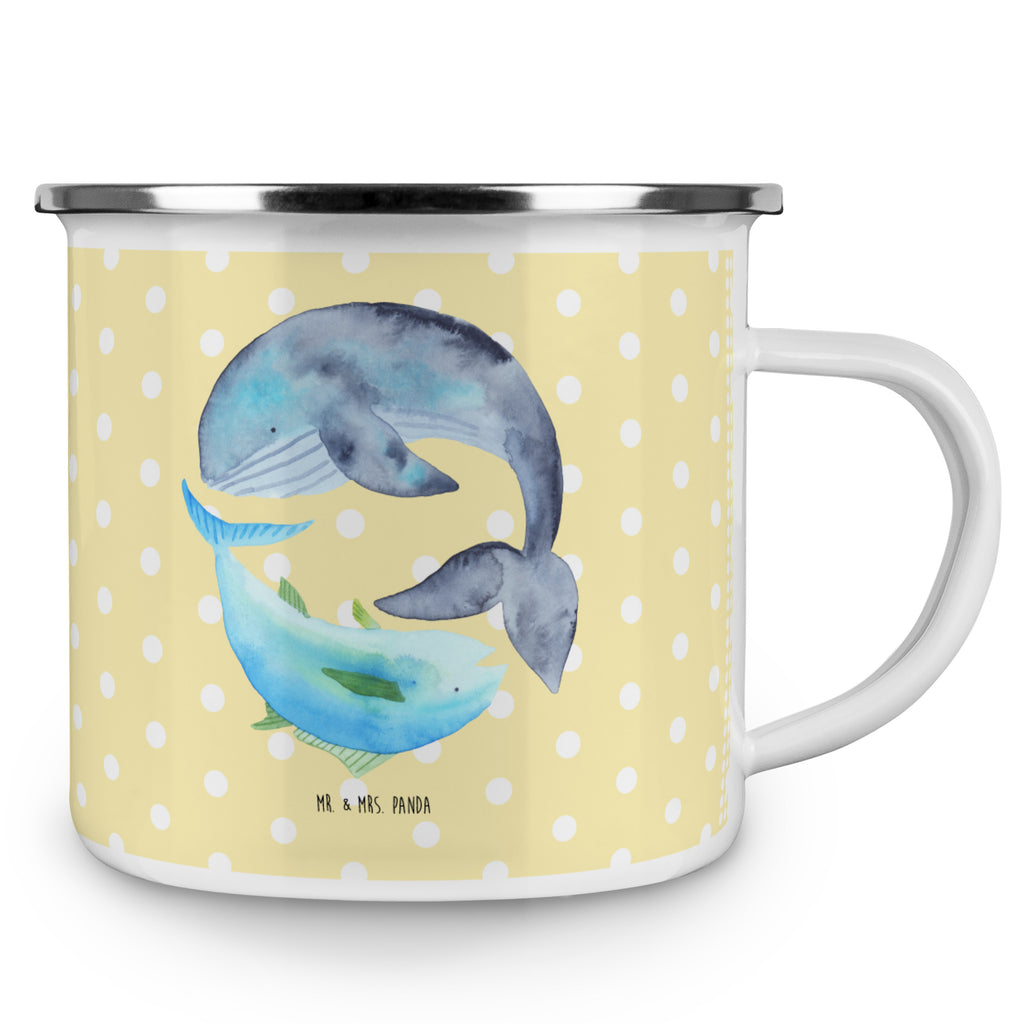 Camping Emaille Tasse Walfisch & Thunfisch Campingtasse, Trinkbecher, Metalltasse, Outdoor Tasse, Emaille Trinkbecher, Blechtasse Outdoor, Emaille Campingbecher, Edelstahl Trinkbecher, Metalltasse für Camping, Kaffee Blechtasse, Camping Tasse Metall, Tiermotive, Gute Laune, lustige Sprüche, Tiere, Wal, Wahl, Tunfisch, Wortwitz lustig, Spruch lustig, Flachwitz, Witz, Spruch des Tages, Flachwitz Geschenk