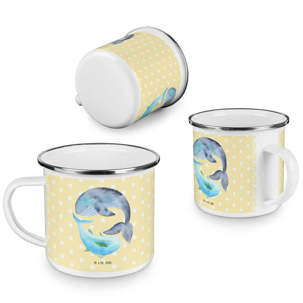 Camping Emaille Tasse Walfisch & Thunfisch Campingtasse, Trinkbecher, Metalltasse, Outdoor Tasse, Emaille Trinkbecher, Blechtasse Outdoor, Emaille Campingbecher, Edelstahl Trinkbecher, Metalltasse für Camping, Kaffee Blechtasse, Camping Tasse Metall, Tiermotive, Gute Laune, lustige Sprüche, Tiere, Wal, Wahl, Tunfisch, Wortwitz lustig, Spruch lustig, Flachwitz, Witz, Spruch des Tages, Flachwitz Geschenk