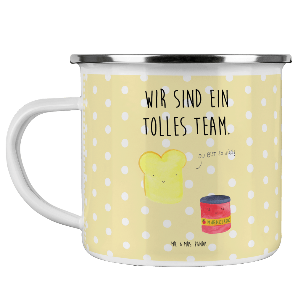 Camping Emaille Tasse Toast & Marmelade Campingtasse, Trinkbecher, Metalltasse, Outdoor Tasse, Emaille Trinkbecher, Blechtasse Outdoor, Emaille Campingbecher, Edelstahl Trinkbecher, Metalltasse für Camping, Kaffee Blechtasse, Camping Tasse Metall, Tiermotive, Gute Laune, lustige Sprüche, Tiere, Toast, Marmelade, Dreamteam, süße Postkarte, süß, Küche Deko, Küche Spruch, Frühstück Einladung, Brot, Toastbrot