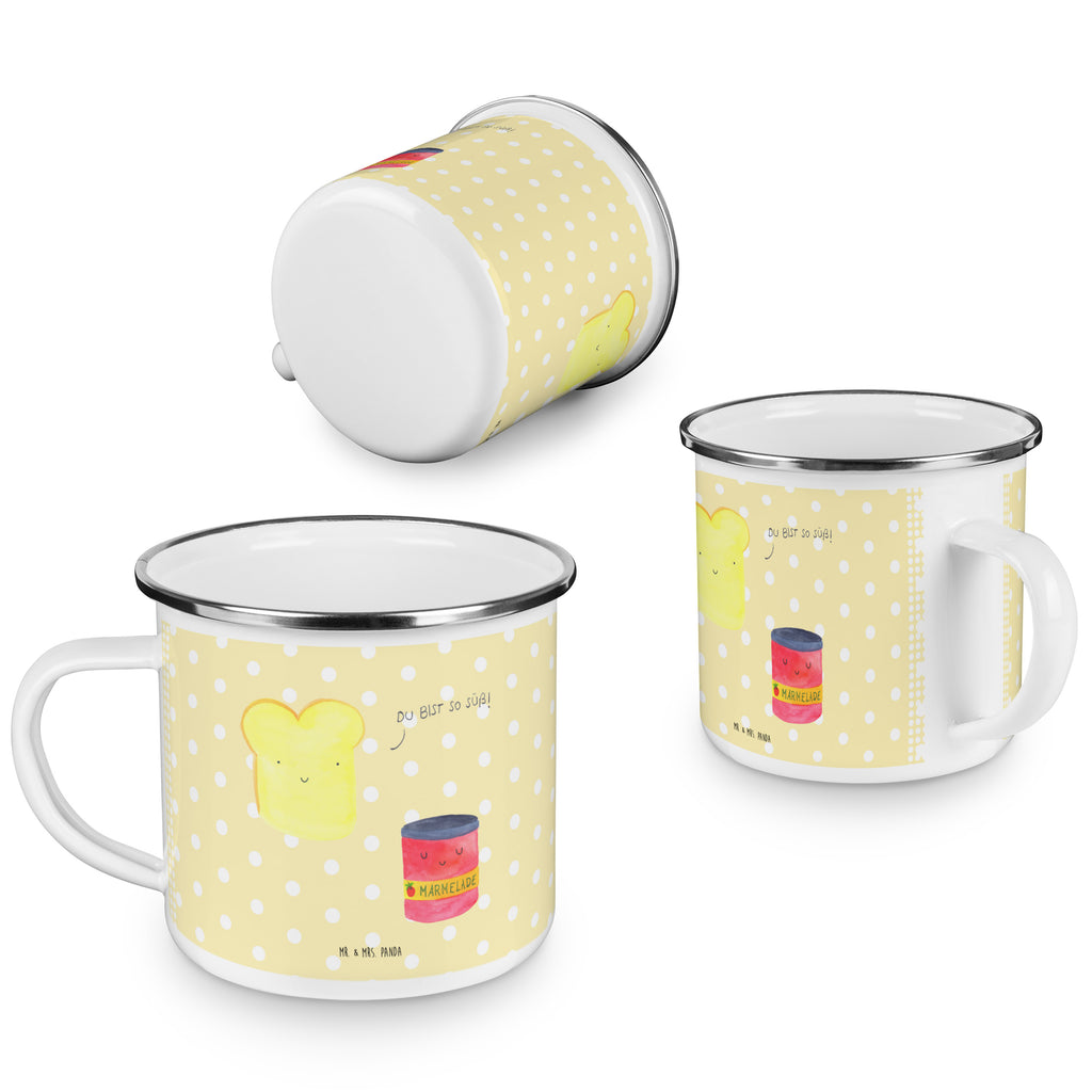 Camping Emaille Tasse Toast & Marmelade Campingtasse, Trinkbecher, Metalltasse, Outdoor Tasse, Emaille Trinkbecher, Blechtasse Outdoor, Emaille Campingbecher, Edelstahl Trinkbecher, Metalltasse für Camping, Kaffee Blechtasse, Camping Tasse Metall, Tiermotive, Gute Laune, lustige Sprüche, Tiere, Toast, Marmelade, Dreamteam, süße Postkarte, süß, Küche Deko, Küche Spruch, Frühstück Einladung, Brot, Toastbrot