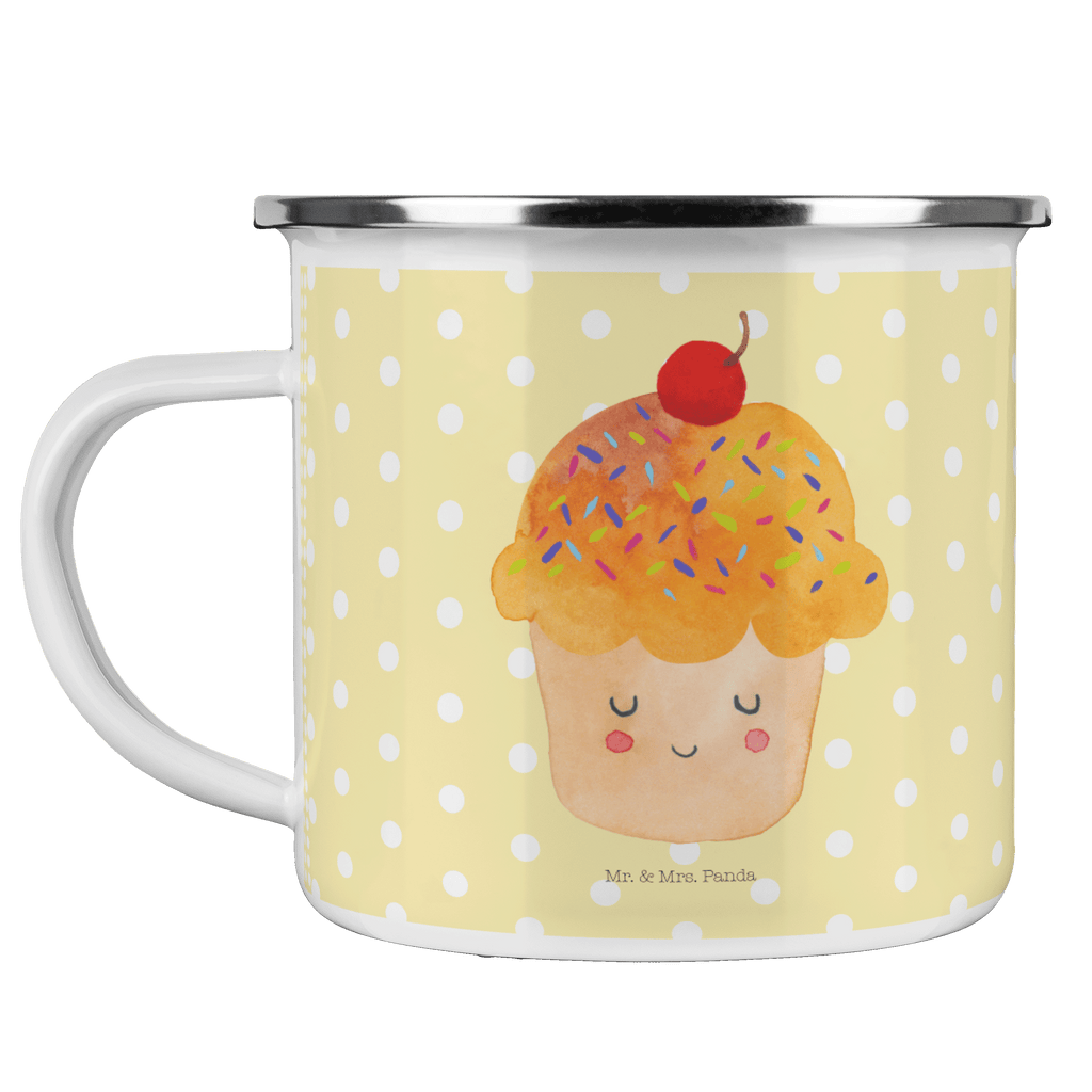 Camping Emaille Tasse Cupcake Campingtasse, Trinkbecher, Metalltasse, Outdoor Tasse, Emaille Trinkbecher, Blechtasse Outdoor, Emaille Campingbecher, Edelstahl Trinkbecher, Metalltasse für Camping, Kaffee Blechtasse, Camping Tasse Metall, Tiermotive, Gute Laune, lustige Sprüche, Tiere, Cupcakes, Muffin, Wunder, Küche Deko, Küche Spruch, Backen Geschenk, Geschenk Koch, Motivation Sprüche