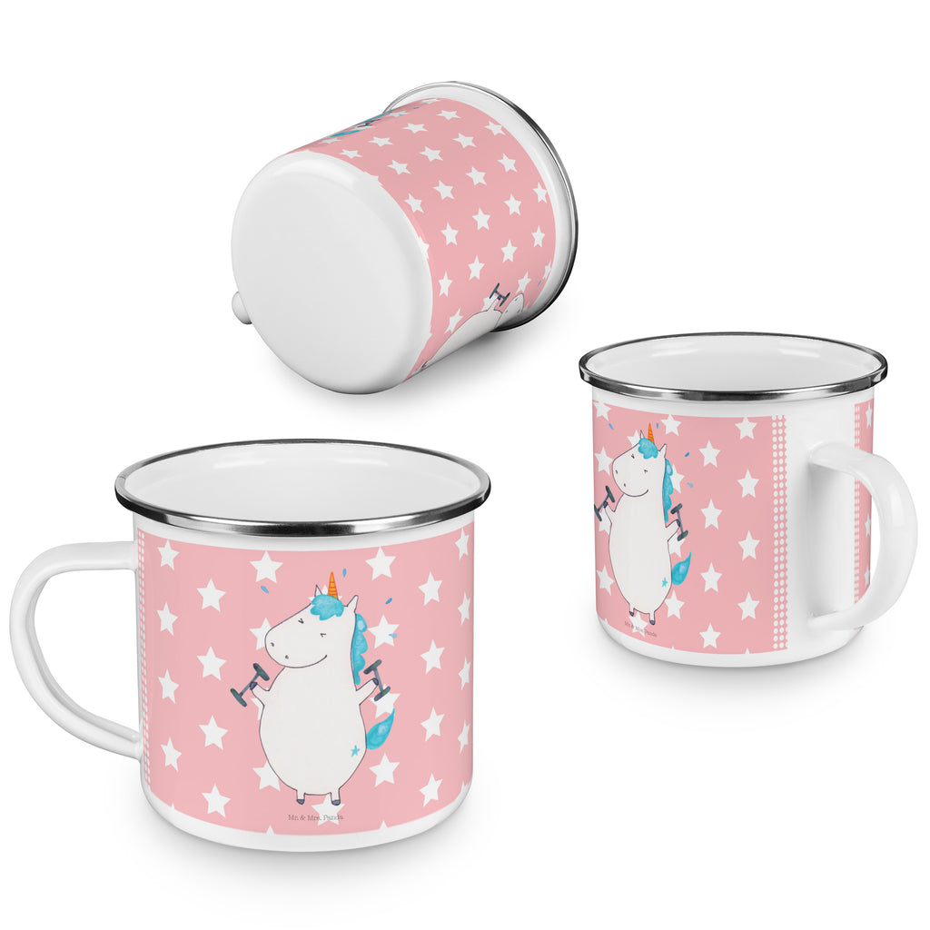 Camping Emaille Tasse Einhorn Fitness Campingtasse, Trinkbecher, Metalltasse, Outdoor Tasse, Emaille Trinkbecher, Blechtasse Outdoor, Emaille Campingbecher, Edelstahl Trinkbecher, Metalltasse für Camping, Kaffee Blechtasse, Camping Tasse Metall, Einhorn, Einhörner, Einhorn Deko, Pegasus, Unicorn, Gym, Fitness, Fitnessstudio, Diät, Abnehmen, Sport, Pumpen, Geräte, Sixpack