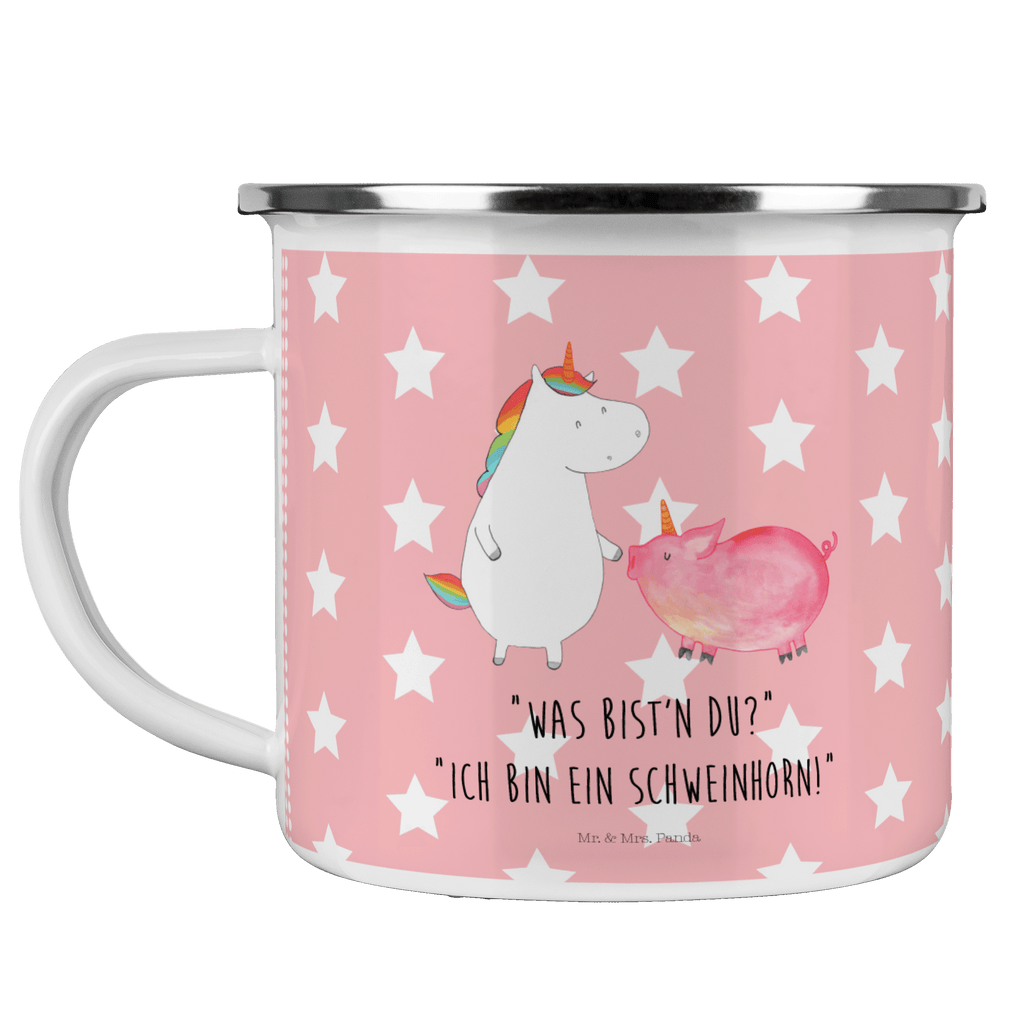 Camping Emaille Tasse Einhorn + Schweinhorn Campingtasse, Trinkbecher, Metalltasse, Outdoor Tasse, Emaille Trinkbecher, Blechtasse Outdoor, Emaille Campingbecher, Edelstahl Trinkbecher, Metalltasse für Camping, Kaffee Blechtasse, Camping Tasse Metall, Einhorn, Einhörner, Einhorn Deko, Pegasus, Unicorn, Freundschaft, Schweinhorn, Schwein, Freundin, Schweinchen