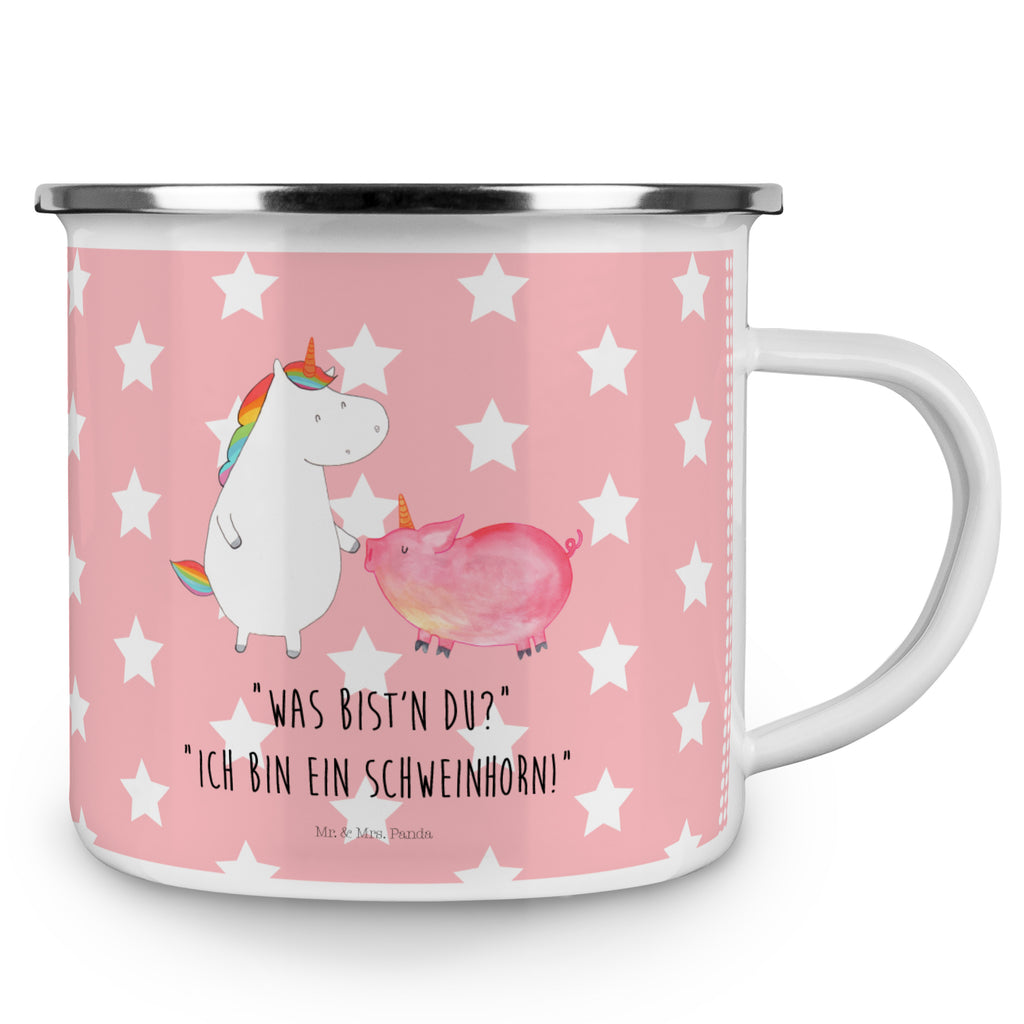 Camping Emaille Tasse Einhorn + Schweinhorn Campingtasse, Trinkbecher, Metalltasse, Outdoor Tasse, Emaille Trinkbecher, Blechtasse Outdoor, Emaille Campingbecher, Edelstahl Trinkbecher, Metalltasse für Camping, Kaffee Blechtasse, Camping Tasse Metall, Einhorn, Einhörner, Einhorn Deko, Pegasus, Unicorn, Freundschaft, Schweinhorn, Schwein, Freundin, Schweinchen