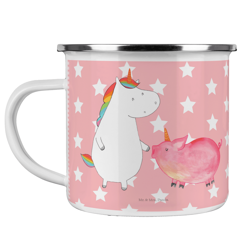 Camping Emaille Tasse Einhorn + Schweinhorn Campingtasse, Trinkbecher, Metalltasse, Outdoor Tasse, Emaille Trinkbecher, Blechtasse Outdoor, Emaille Campingbecher, Edelstahl Trinkbecher, Metalltasse für Camping, Kaffee Blechtasse, Camping Tasse Metall, Einhorn, Einhörner, Einhorn Deko, Pegasus, Unicorn, Freundschaft, Schweinhorn, Schwein, Freundin, Schweinchen