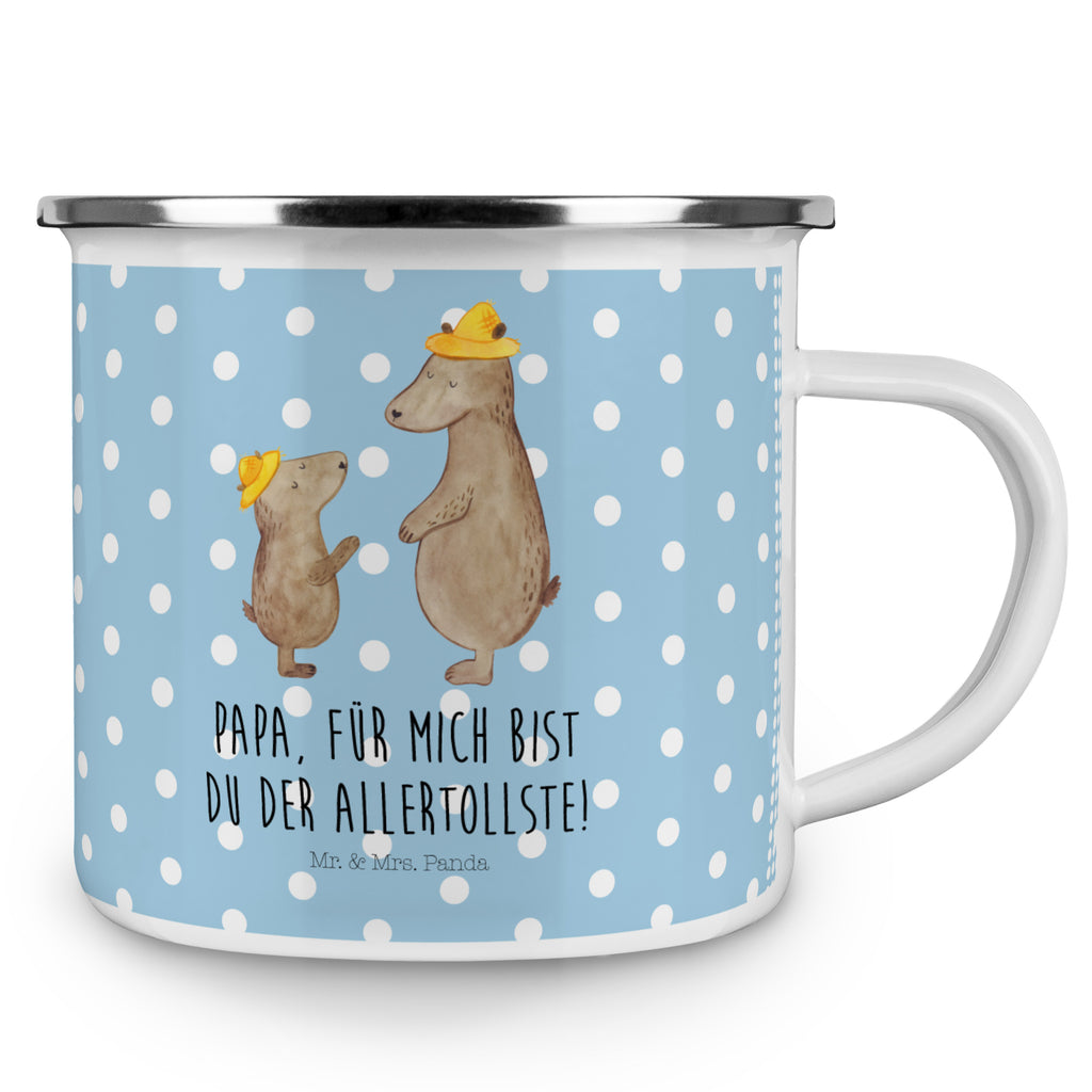 Camping Emaille Tasse Bären mit Hut Campingtasse, Trinkbecher, Metalltasse, Outdoor Tasse, Emaille Trinkbecher, Blechtasse Outdoor, Emaille Campingbecher, Edelstahl Trinkbecher, Metalltasse für Camping, Kaffee Blechtasse, Camping Tasse Metall, Familie, Vatertag, Muttertag, Bruder, Schwester, Mama, Papa, Oma, Opa, Bär, Bären, Vater, Papi, Paps, Dad, Daddy, Lieblingsmensch, Sohn, Söhne, Kind, Kinder, Vater-Sohn, Family, Vorbild