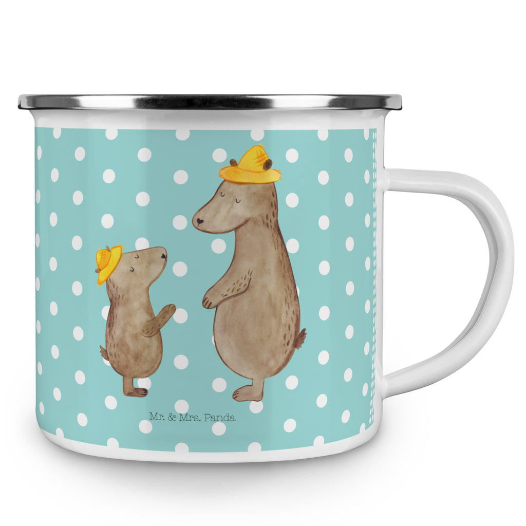 Camping Emaille Tasse Bären mit Hut Campingtasse, Trinkbecher, Metalltasse, Outdoor Tasse, Emaille Trinkbecher, Blechtasse Outdoor, Emaille Campingbecher, Edelstahl Trinkbecher, Metalltasse für Camping, Kaffee Blechtasse, Camping Tasse Metall, Familie, Vatertag, Muttertag, Bruder, Schwester, Mama, Papa, Oma, Opa, Bär, Bären, Vater, Papi, Paps, Dad, Daddy, Lieblingsmensch, Sohn, Söhne, Kind, Kinder, Vater-Sohn, Family, Vorbild