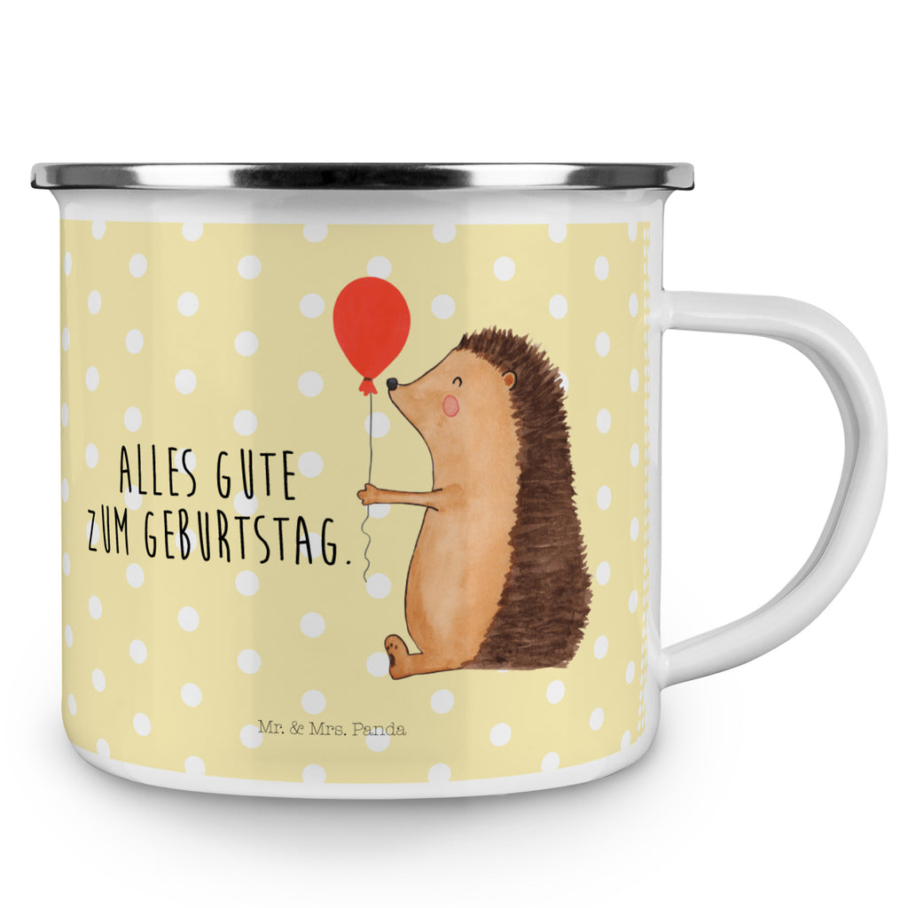 Camping Emaille Tasse Igel mit Luftballon Campingtasse, Trinkbecher, Metalltasse, Outdoor Tasse, Emaille Trinkbecher, Blechtasse Outdoor, Emaille Campingbecher, Edelstahl Trinkbecher, Metalltasse für Camping, Kaffee Blechtasse, Camping Tasse Metall, Tiermotive, Gute Laune, lustige Sprüche, Tiere, Igel, Geburtstag, Herzlichen Glückwunsch, Glückwunsch, Geburtstagskind, Ballon, Happy Birthday