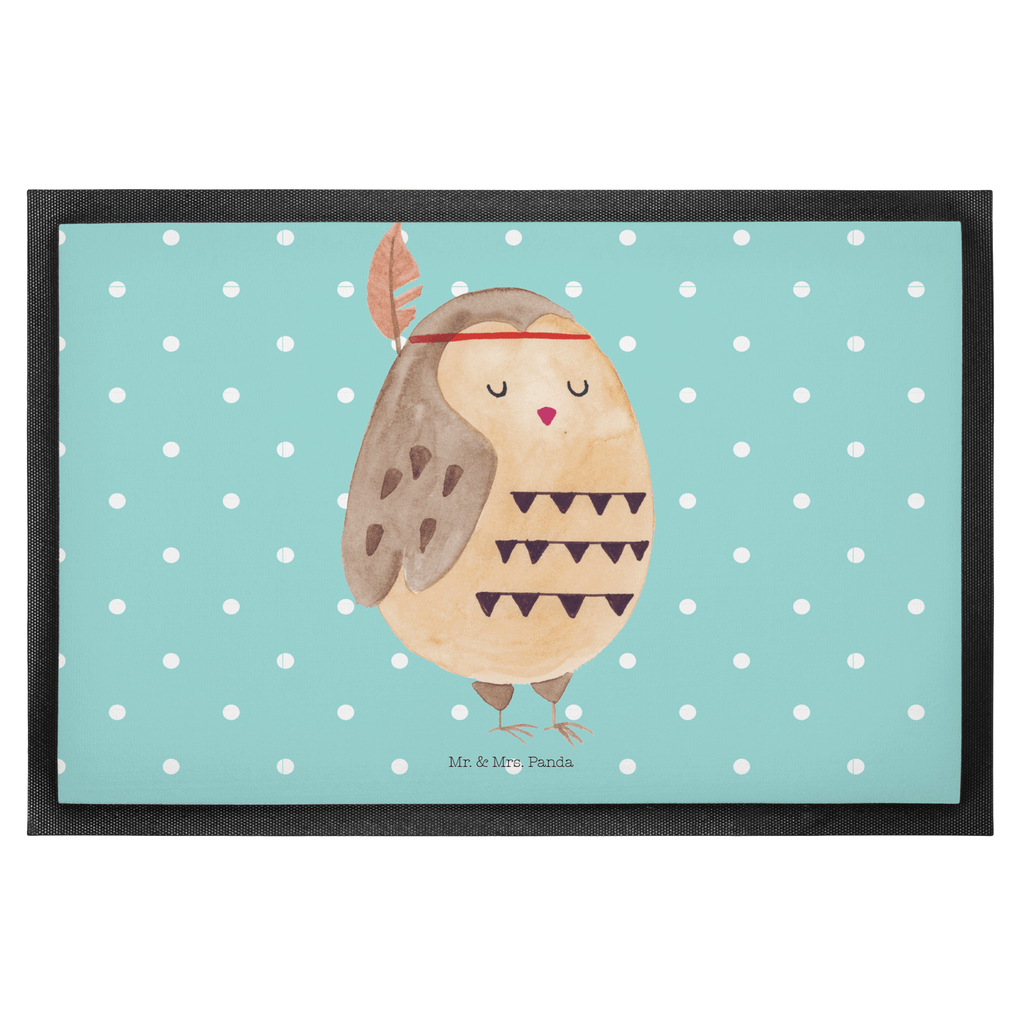 Fußmatte Eule Federschmuck Eule, Eule Deko, Owl, Das Leben ist ein Abenteuer, Reisespruch, Federschmuck, Dekoration  Türvorleger, Schmutzmatte, Fußabtreter, Matte, Schmutzfänger, Fußabstreifer, Schmutzfangmatte, Türmatte, Motivfußmatte,  Haustürmatte, Vorleger  Eule