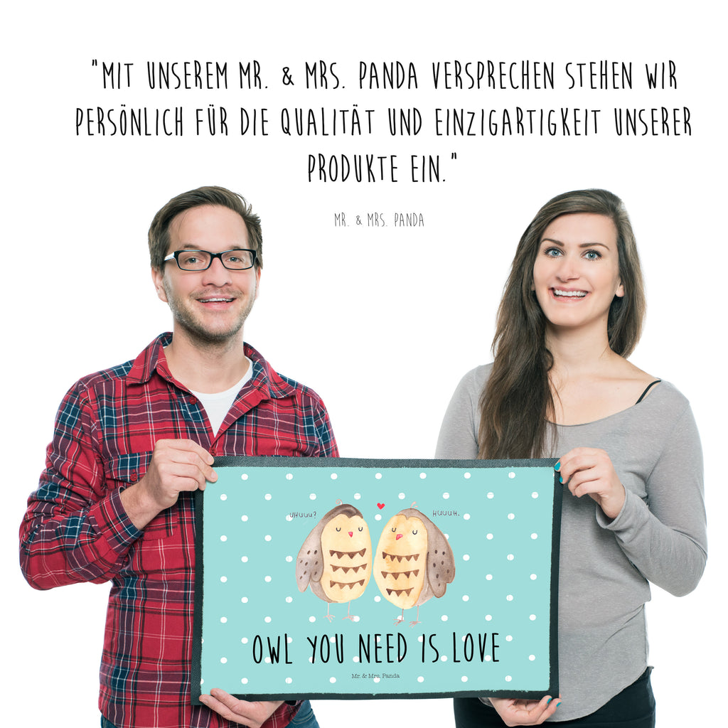 Fußmatte Eule Liebe Eule, Eule Deko, Liebe, Hochzeit Spruch, Owl, All you need is love, Liebe Spruch, Freundin Geschenk, Freund, Wortspiel lustig Türvorleger, Schmutzmatte, Fußabtreter, Matte, Schmutzfänger, Fußabstreifer, Schmutzfangmatte, Türmatte, Motivfußmatte,  Haustürmatte, Vorleger  Eule