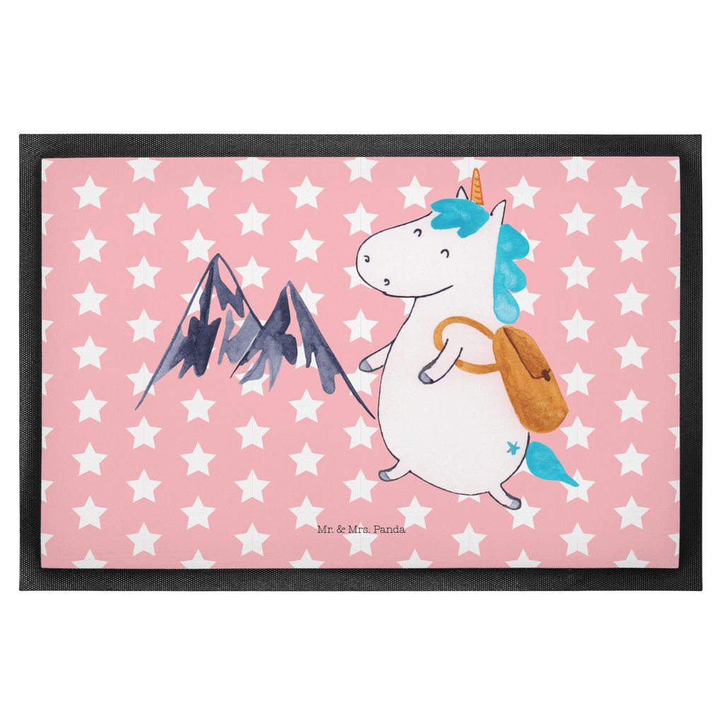 Fußmatte Einhorn Bergsteiger Einhorn, Einhörner, Unicorn, Bergsteiger, Abenteuer, Berge, Abenteurer, Weltenbummler, Weltreise, Reisen, Urlaub, Entdecker Türvorleger, Schmutzmatte, Fußabtreter, Matte, Schmutzfänger, Fußabstreifer, Schmutzfangmatte, Türmatte, Motivfußmatte,  Haustürmatte, Vorleger  Einhorn, Einhörner, Einhorn Deko, Pegasus, Unicorn