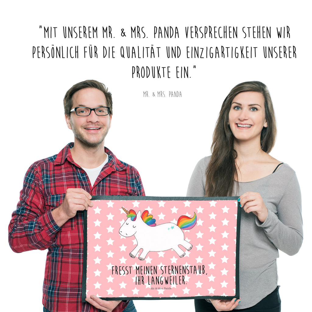 Fußmatte Einhorn Happy Einhorn, Einhörner, Unicorn, glücklich, fröhlich, Spaß, Freude, Lebensfreude, witzig, spannend, Lächeln, Lachen Türvorleger, Schmutzmatte, Fußabtreter, Matte, Schmutzfänger, Fußabstreifer, Schmutzfangmatte, Türmatte, Motivfußmatte,  Haustürmatte, Vorleger  Einhorn, Einhörner, Einhorn Deko, Pegasus, Unicorn