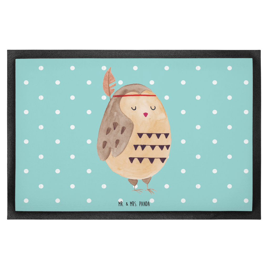 Fußmatte Eule Federschmuck Eule, Eule Deko, Owl, Das Leben ist ein Abenteuer, Reisespruch, Federschmuck, Dekoration  Türvorleger, Schmutzmatte, Fußabtreter, Matte, Schmutzfänger, Fußabstreifer, Schmutzfangmatte, Türmatte, Motivfußmatte,  Haustürmatte, Vorleger  Eule