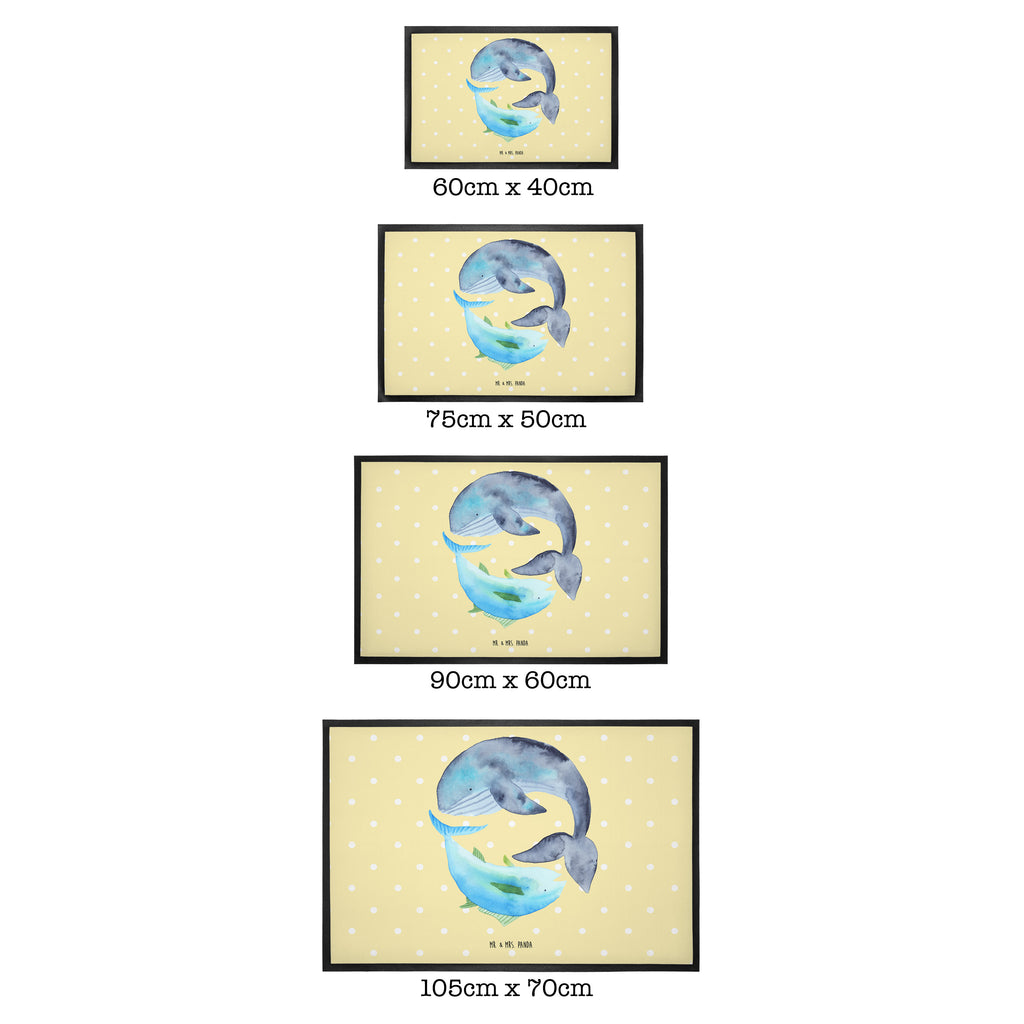 Fußmatte Walfisch & Thunfisch Wal, Wahl, Tunfisch, Wortwitz lustig, Spruch lustig, Flachwitz, Witz, Spruch des Tages, Flachwitz Geschenk   Türvorleger, Schmutzmatte, Fußabtreter, Matte, Schmutzfänger, Fußabstreifer, Schmutzfangmatte, Türmatte, Motivfußmatte,  Haustürmatte, Vorleger  süße Tiermotive, gute Laune, lustige Sprüche, Tiere