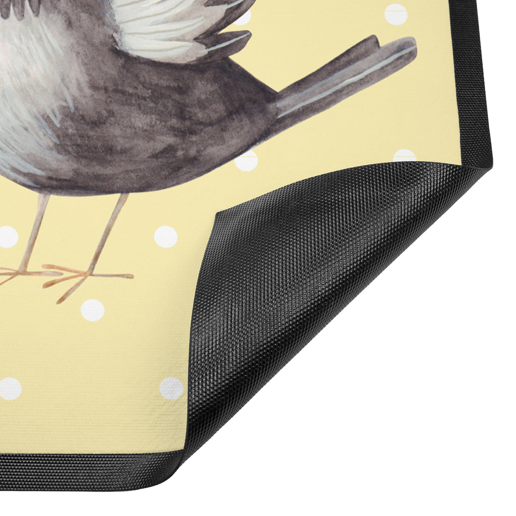 Fußmatte Rabe mit Sombrero Türvorleger, Schmutzmatte, Fußabtreter, Matte, Schmutzfänger, Fußabstreifer, Schmutzfangmatte, Türmatte, Motivfußmatte, Haustürmatte, Vorleger, Tiermotive, Gute Laune, lustige Sprüche, Tiere, Rabe, Vogel, Vögel, Spruch positiv, fröhlich sein, glücklich sein, Glück Spruch, froh, Elster, Motivation