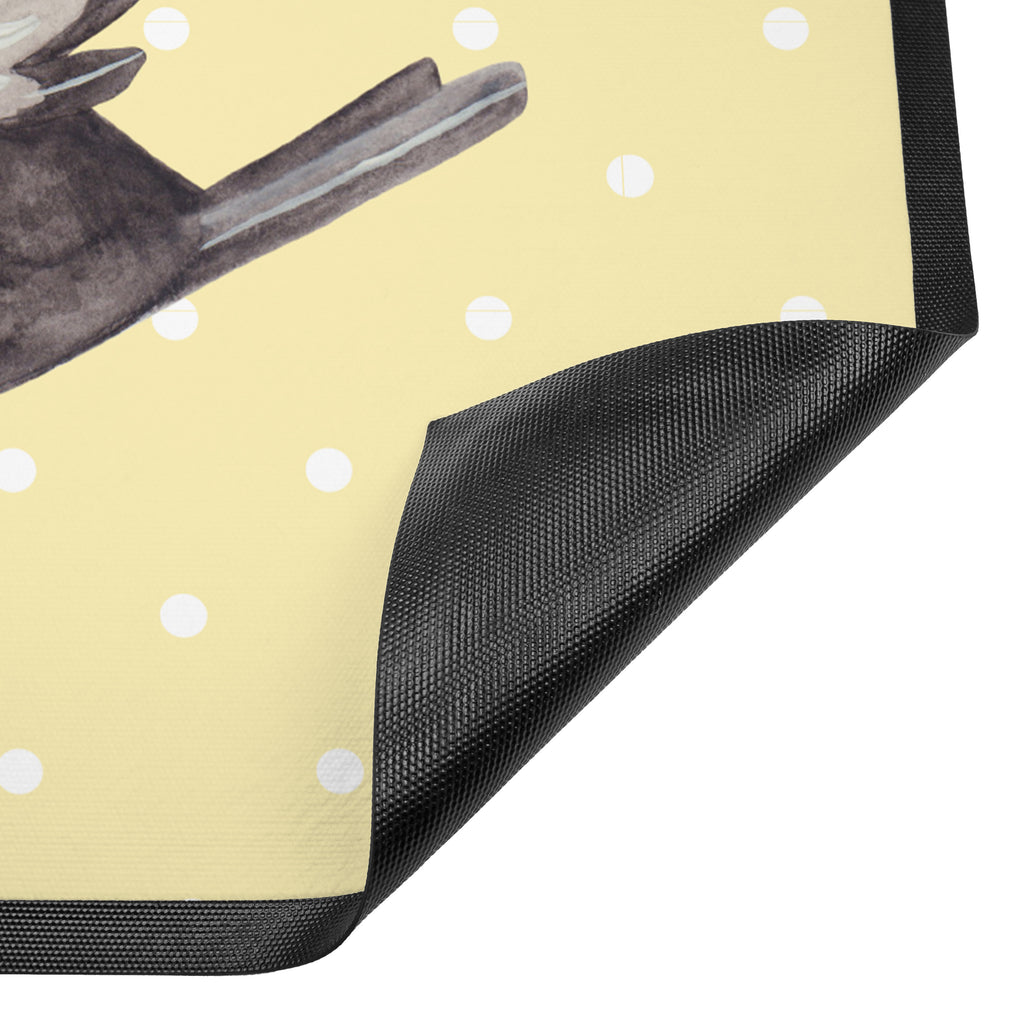 Fußmatte Rabe mit Sombrero Türvorleger, Schmutzmatte, Fußabtreter, Matte, Schmutzfänger, Fußabstreifer, Schmutzfangmatte, Türmatte, Motivfußmatte, Haustürmatte, Vorleger, Tiermotive, Gute Laune, lustige Sprüche, Tiere, Rabe, Vogel, Vögel, Spruch positiv, fröhlich sein, glücklich sein, Glück Spruch, froh, Elster, Motivation