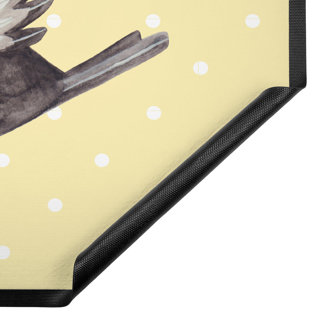 Fußmatte Rabe mit Sombrero Türvorleger, Schmutzmatte, Fußabtreter, Matte, Schmutzfänger, Fußabstreifer, Schmutzfangmatte, Türmatte, Motivfußmatte, Haustürmatte, Vorleger, Tiermotive, Gute Laune, lustige Sprüche, Tiere, Rabe, Vogel, Vögel, Spruch positiv, fröhlich sein, glücklich sein, Glück Spruch, froh, Elster, Motivation