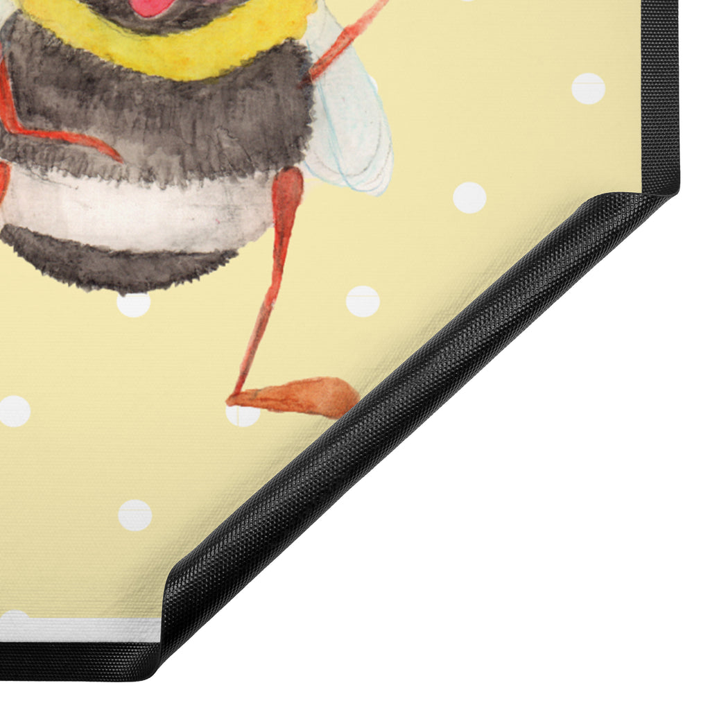 Fußmatte Hummeln mit Kleeblatt Hummel, Biene, Spruch positiv, Biene Deko, Spruch schön, glücklich sein, glücklich werden, Spruch fröhlich Türvorleger, Schmutzmatte, Fußabtreter, Matte, Schmutzfänger, Fußabstreifer, Schmutzfangmatte, Türmatte, Motivfußmatte,  Haustürmatte, Vorleger  süße Tiermotive, gute Laune, lustige Sprüche, Tiere