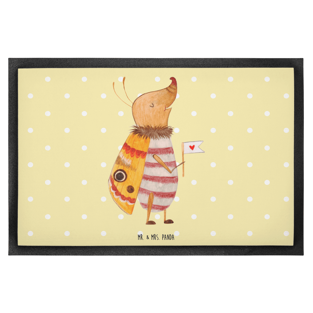 Fußmatte Nachtfalter mit Fähnchen Nachtfalter, Käfer, Spruch lustig, Spruch witzig, süß, niedlich, Küche Deko, Was kostet die Welt Türvorleger, Schmutzmatte, Fußabtreter, Matte, Schmutzfänger, Fußabstreifer, Schmutzfangmatte, Türmatte, Motivfußmatte,  Haustürmatte, Vorleger  süße Tiermotive, gute Laune, lustige Sprüche, Tiere