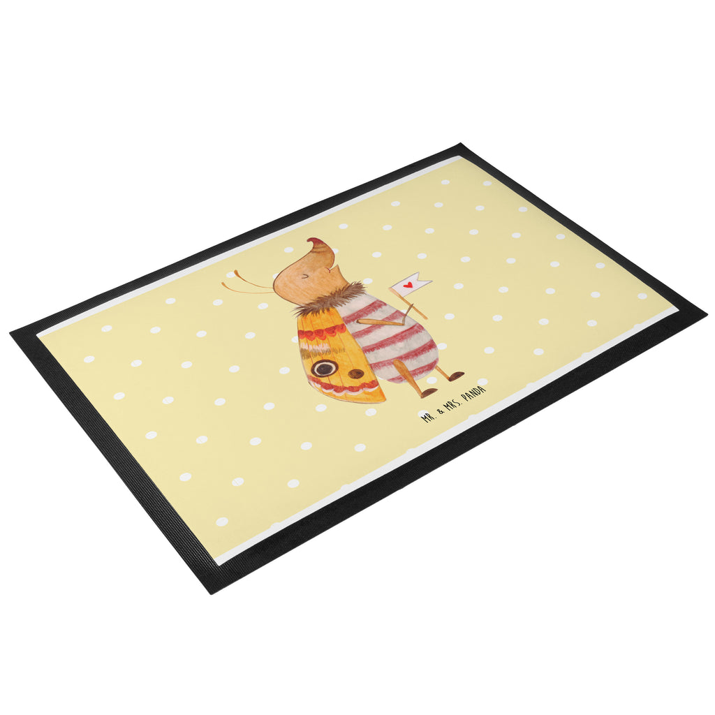 Fußmatte Nachtfalter mit Fähnchen Nachtfalter, Käfer, Spruch lustig, Spruch witzig, süß, niedlich, Küche Deko, Was kostet die Welt Türvorleger, Schmutzmatte, Fußabtreter, Matte, Schmutzfänger, Fußabstreifer, Schmutzfangmatte, Türmatte, Motivfußmatte,  Haustürmatte, Vorleger  süße Tiermotive, gute Laune, lustige Sprüche, Tiere