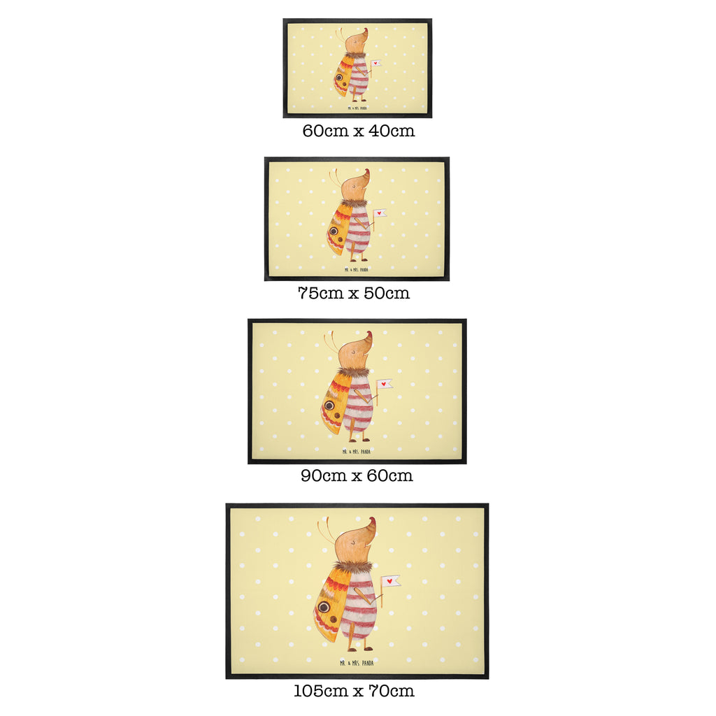 Fußmatte Nachtfalter mit Fähnchen Nachtfalter, Käfer, Spruch lustig, Spruch witzig, süß, niedlich, Küche Deko, Was kostet die Welt Türvorleger, Schmutzmatte, Fußabtreter, Matte, Schmutzfänger, Fußabstreifer, Schmutzfangmatte, Türmatte, Motivfußmatte,  Haustürmatte, Vorleger  süße Tiermotive, gute Laune, lustige Sprüche, Tiere