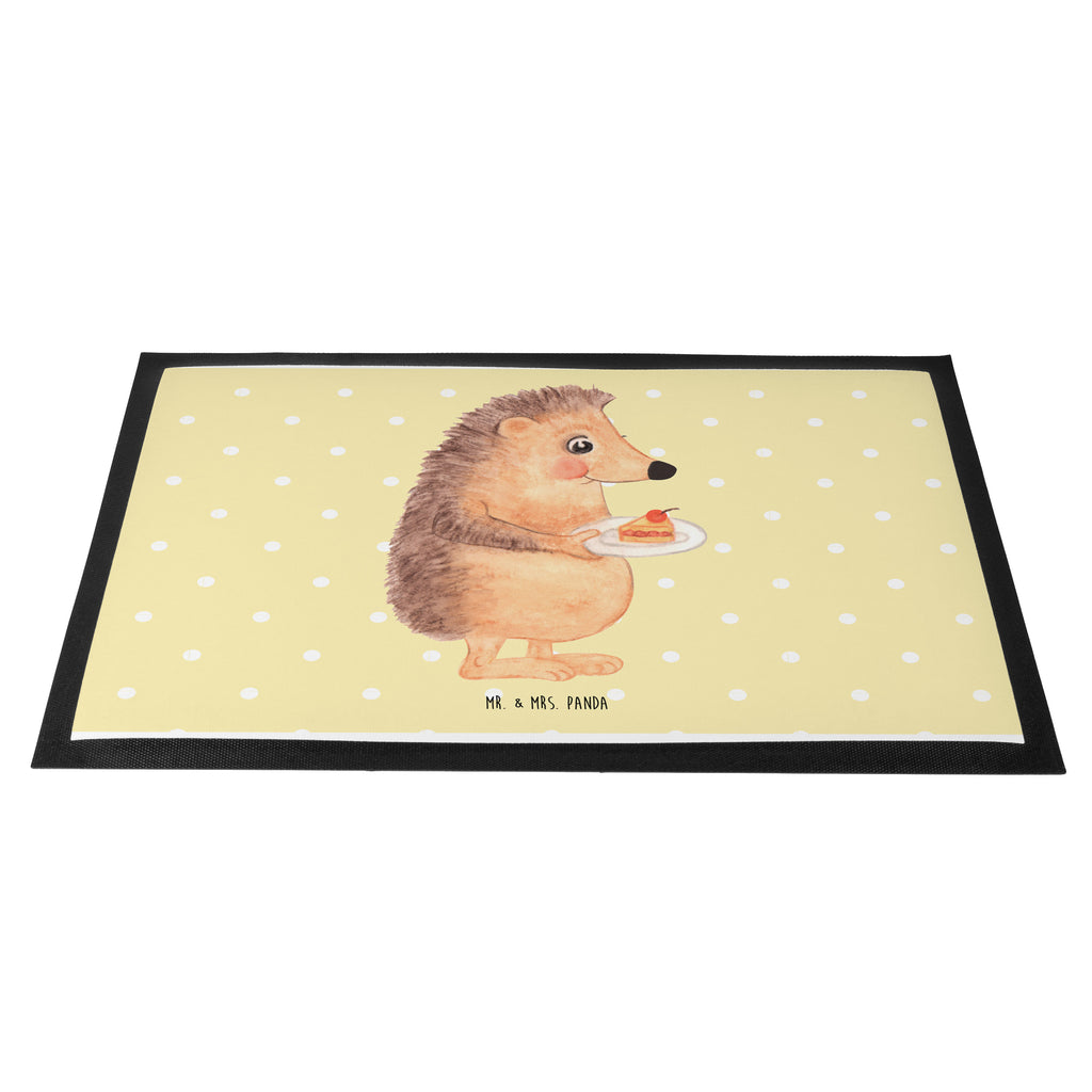 Fußmatte Igel mit Kuchenstück Igel, Essen Spruch, Kuchen, Backen Geschenk, Kuchen backen, Einladung Party, Geburtstagskuchen, Torte  Türvorleger, Schmutzmatte, Fußabtreter, Matte, Schmutzfänger, Fußabstreifer, Schmutzfangmatte, Türmatte, Motivfußmatte,  Haustürmatte, Vorleger  süße Tiermotive, gute Laune, lustige Sprüche, Tiere