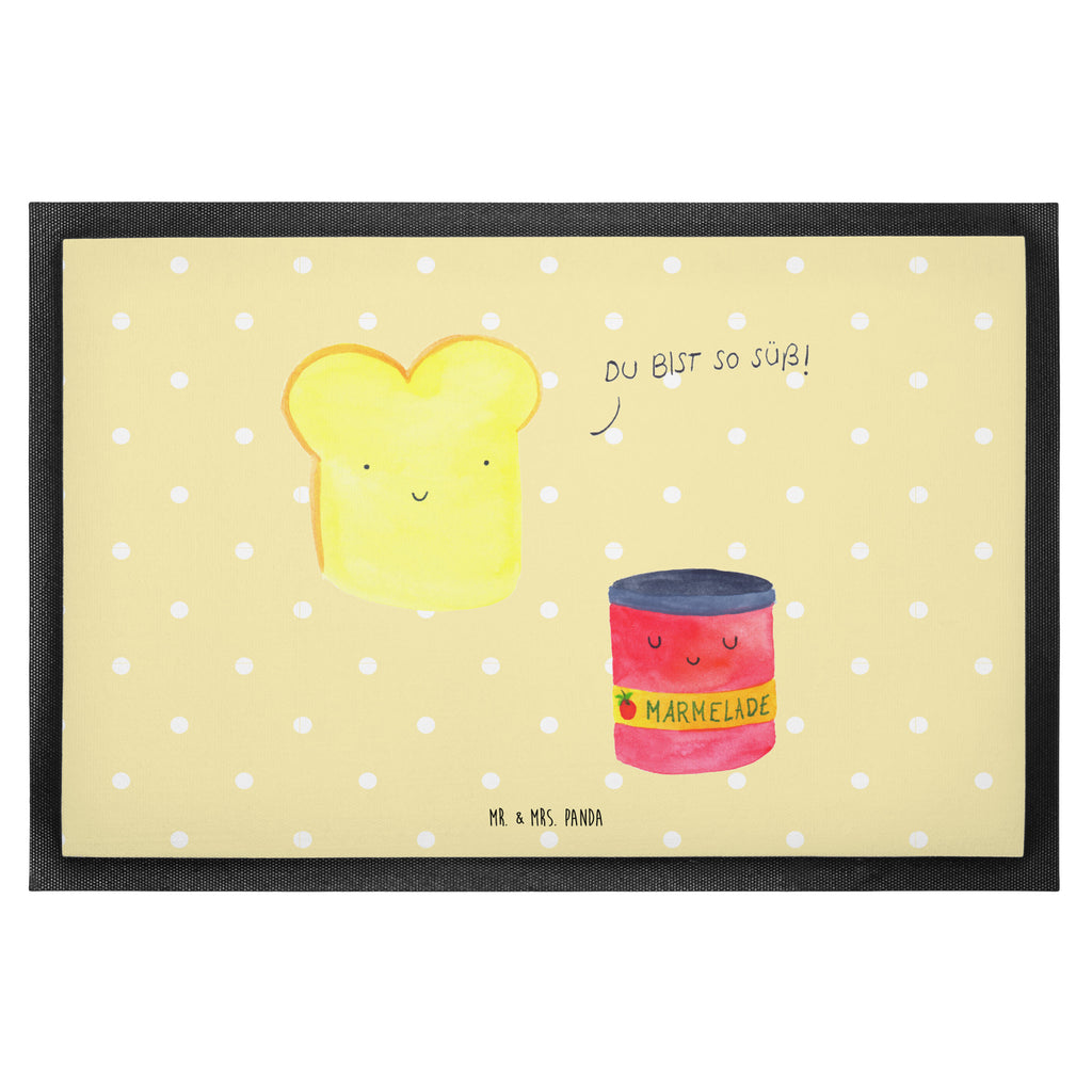 Fußmatte Toast & Marmelade Türvorleger, Schmutzmatte, Fußabtreter, Matte, Schmutzfänger, Fußabstreifer, Schmutzfangmatte, Türmatte, Motivfußmatte, Haustürmatte, Vorleger, Tiermotive, Gute Laune, lustige Sprüche, Tiere, Toast, Marmelade, Dreamteam, süße Postkarte, süß, Küche Deko, Küche Spruch, Frühstück Einladung, Brot, Toastbrot