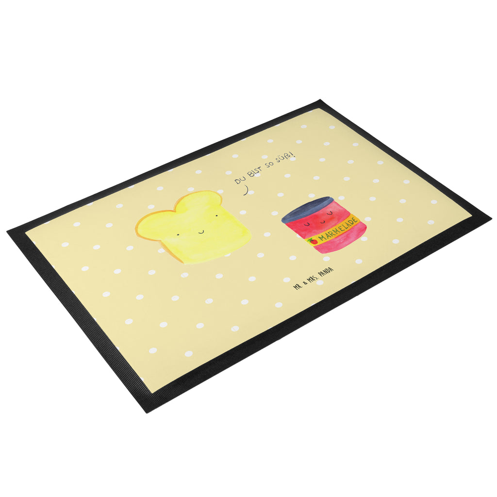 Fußmatte Toast & Marmelade Türvorleger, Schmutzmatte, Fußabtreter, Matte, Schmutzfänger, Fußabstreifer, Schmutzfangmatte, Türmatte, Motivfußmatte, Haustürmatte, Vorleger, Tiermotive, Gute Laune, lustige Sprüche, Tiere, Toast, Marmelade, Dreamteam, süße Postkarte, süß, Küche Deko, Küche Spruch, Frühstück Einladung, Brot, Toastbrot