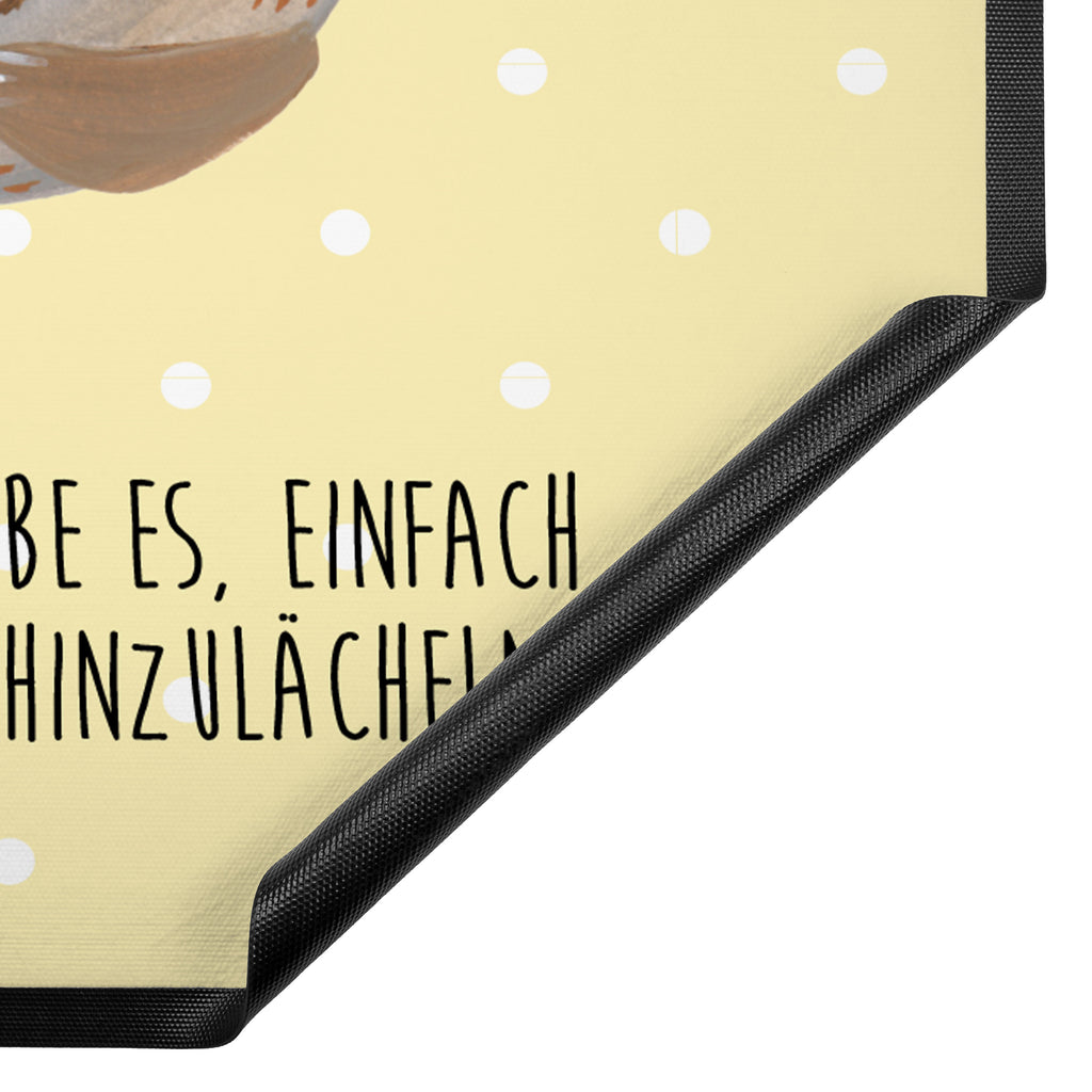 Fußmatte Robbe lachend Robbe, Robben, Seehund, Strand, Meerestier, Ostsee, Nordsee Türvorleger, Schmutzmatte, Fußabtreter, Matte, Schmutzfänger, Fußabstreifer, Schmutzfangmatte, Türmatte, Motivfußmatte,  Haustürmatte, Vorleger  süße Tiermotive, gute Laune, lustige Sprüche, Tiere