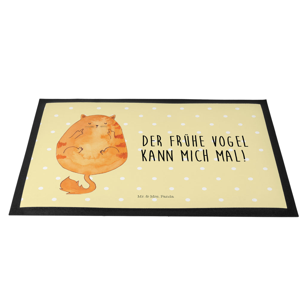 Fußmatte Katze Frühaufsteher Der frühe Vogel kann mich mal, Morgenmuffel, Frühaufsteher, Kaffee, Katzen, Katze, Kater, Mietze Türvorleger, Schmutzmatte, Fußabtreter, Matte, Schmutzfänger, Fußabstreifer, Schmutzfangmatte, Türmatte, Motivfußmatte,  Haustürmatte, Vorleger  Katze, Katzenmotiv, Katzenfan, Katzendeko, Katzenfreund, Katzenliebhaber, Katzenprodukte, Katzenartikel, Katzenaccessoires, Katzensouvenirs, Katzenliebhaberprodukte, Katzenmotive