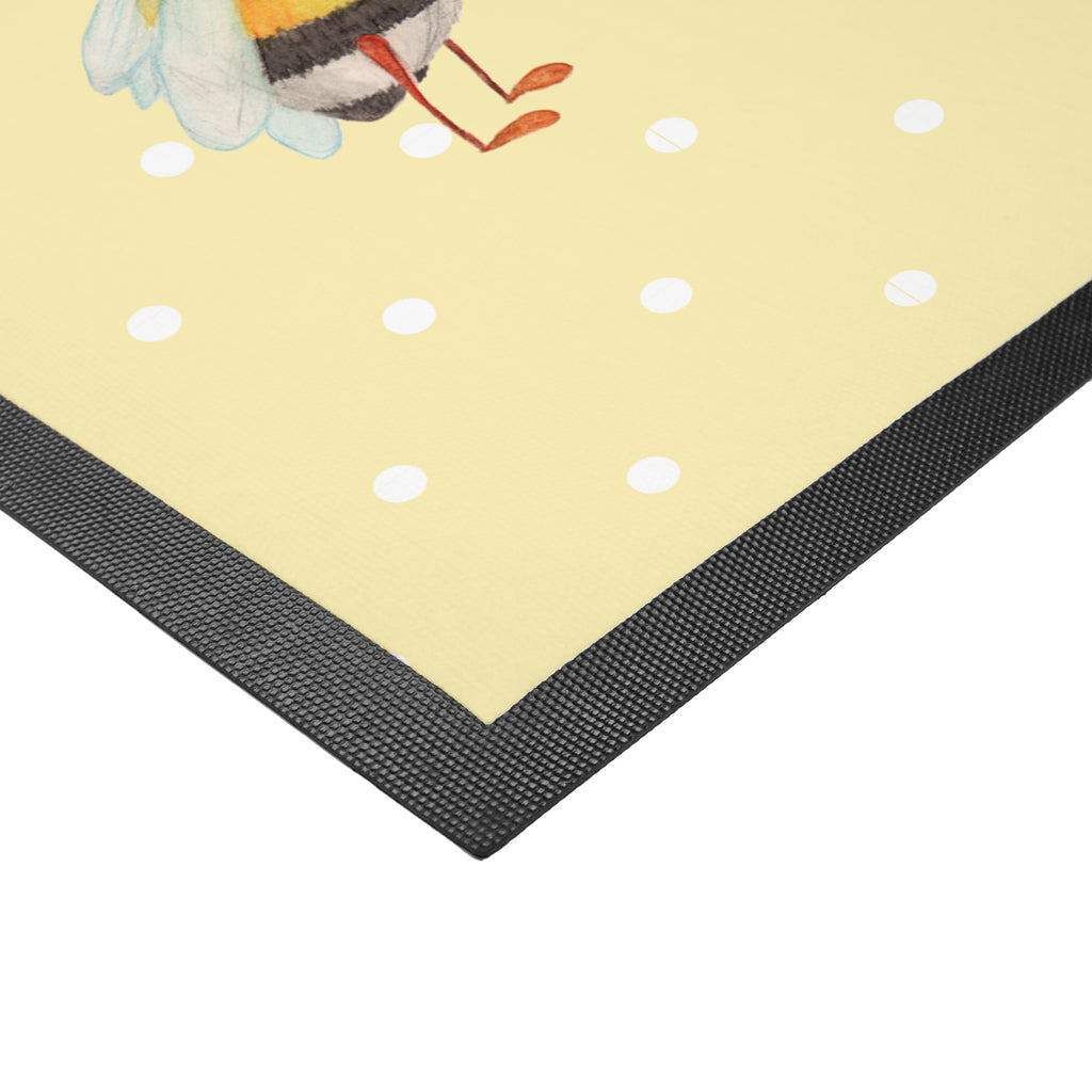 Fußmatte Hummeln mit Kleeblatt Hummel, Biene, Spruch positiv, Biene Deko, Spruch schön, glücklich sein, glücklich werden, Spruch fröhlich Türvorleger, Schmutzmatte, Fußabtreter, Matte, Schmutzfänger, Fußabstreifer, Schmutzfangmatte, Türmatte, Motivfußmatte,  Haustürmatte, Vorleger  süße Tiermotive, gute Laune, lustige Sprüche, Tiere