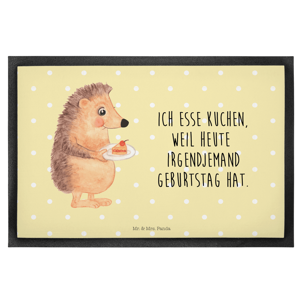 Fußmatte Igel mit Kuchenstück Igel, Essen Spruch, Kuchen, Backen Geschenk, Kuchen backen, Einladung Party, Geburtstagskuchen, Torte  Türvorleger, Schmutzmatte, Fußabtreter, Matte, Schmutzfänger, Fußabstreifer, Schmutzfangmatte, Türmatte, Motivfußmatte,  Haustürmatte, Vorleger  süße Tiermotive, gute Laune, lustige Sprüche, Tiere