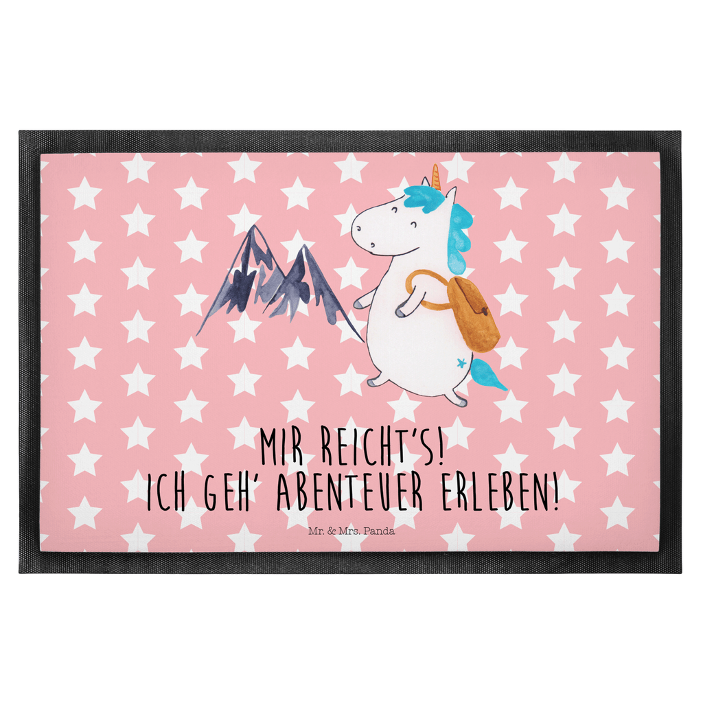 Fußmatte Einhorn Bergsteiger Einhorn, Einhörner, Unicorn, Bergsteiger, Abenteuer, Berge, Abenteurer, Weltenbummler, Weltreise, Reisen, Urlaub, Entdecker Türvorleger, Schmutzmatte, Fußabtreter, Matte, Schmutzfänger, Fußabstreifer, Schmutzfangmatte, Türmatte, Motivfußmatte,  Haustürmatte, Vorleger  Einhorn, Einhörner, Einhorn Deko, Pegasus, Unicorn