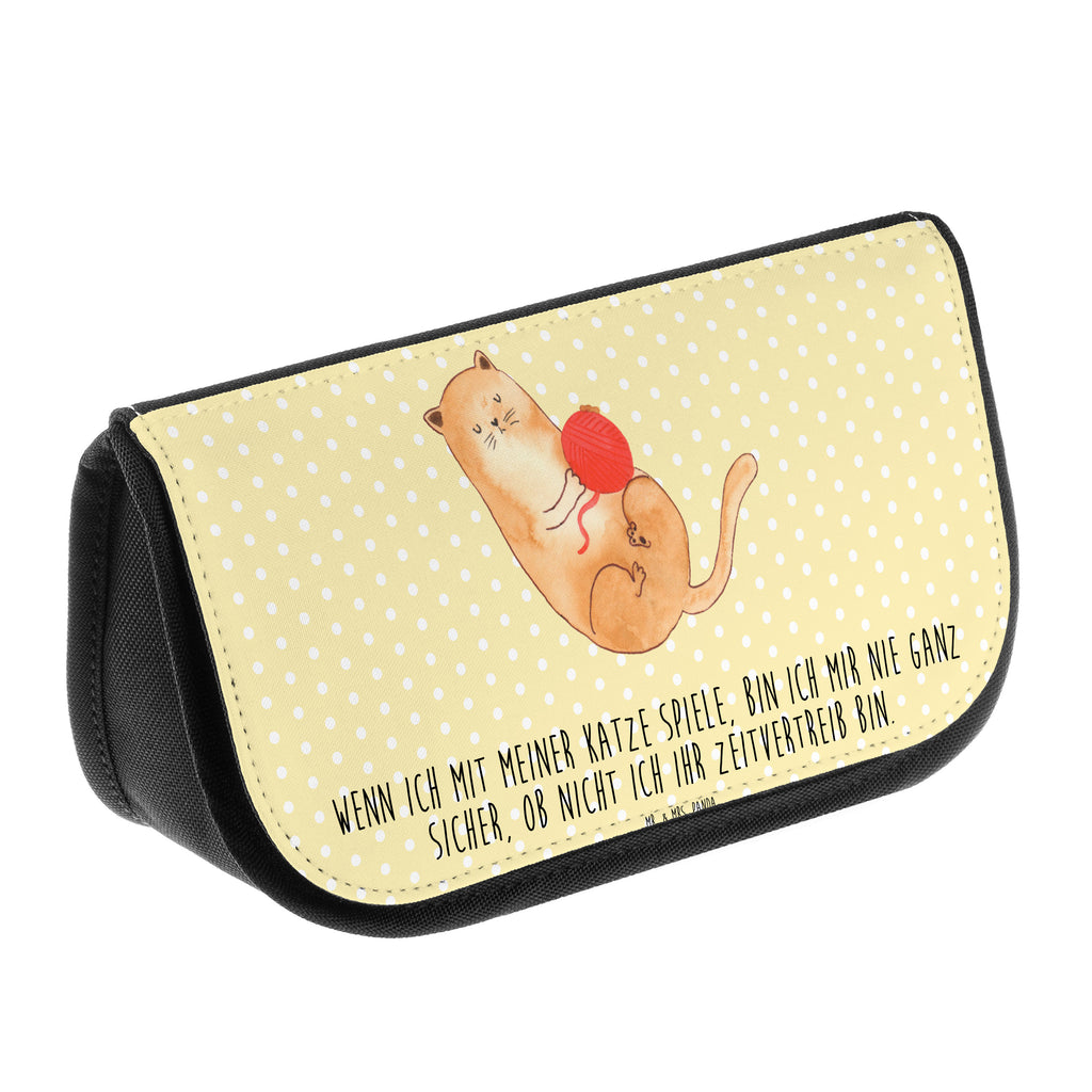 Kosmetiktasche Katzen Wollknäul Kosmetikbeutel, Kulturtasche, Kulturbeutel, Schminktasche, Make-Up Tasche, Katze, Katzenmotiv, Katzenfan, Katzendeko, Katzenfreund, Katzenliebhaber, Katzenprodukte, Katzenartikel, Katzenaccessoires, Katzensouvenirs, Katzenliebhaberprodukte, Katzenmotive, Katzen, Kater, Mietze, Cat, Cats, Katzenhalter, Katzenbesitzerin, Haustier, Wollknäuel, Wolle, Spielen, Spiel, verspielt