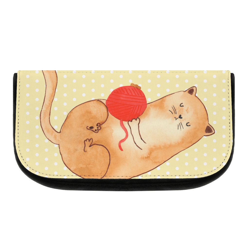 Kosmetiktasche Katzen Wollknäul Kosmetikbeutel, Kulturtasche, Kulturbeutel, Schminktasche, Make-Up Tasche, Katze, Katzenmotiv, Katzenfan, Katzendeko, Katzenfreund, Katzenliebhaber, Katzenprodukte, Katzenartikel, Katzenaccessoires, Katzensouvenirs, Katzenliebhaberprodukte, Katzenmotive, Katzen, Kater, Mietze, Cat, Cats, Katzenhalter, Katzenbesitzerin, Haustier, Wollknäuel, Wolle, Spielen, Spiel, verspielt