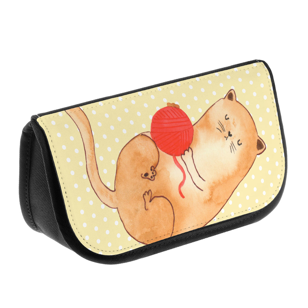 Kosmetiktasche Katzen Wollknäul Kosmetikbeutel, Kulturtasche, Kulturbeutel, Schminktasche, Make-Up Tasche, Katze, Katzenmotiv, Katzenfan, Katzendeko, Katzenfreund, Katzenliebhaber, Katzenprodukte, Katzenartikel, Katzenaccessoires, Katzensouvenirs, Katzenliebhaberprodukte, Katzenmotive, Katzen, Kater, Mietze, Cat, Cats, Katzenhalter, Katzenbesitzerin, Haustier, Wollknäuel, Wolle, Spielen, Spiel, verspielt