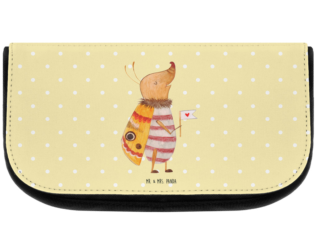 Kosmetiktasche Nachtfalter mit Fähnchen Kosmetikbeutel, Kulturtasche, Kulturbeutel, Schminktasche, Make-Up Tasche, Tiermotive, Gute Laune, lustige Sprüche, Tiere, Nachtfalter, Käfer, Spruch lustig, Spruch witzig, süß, niedlich, Küche Deko, Was kostet die Welt